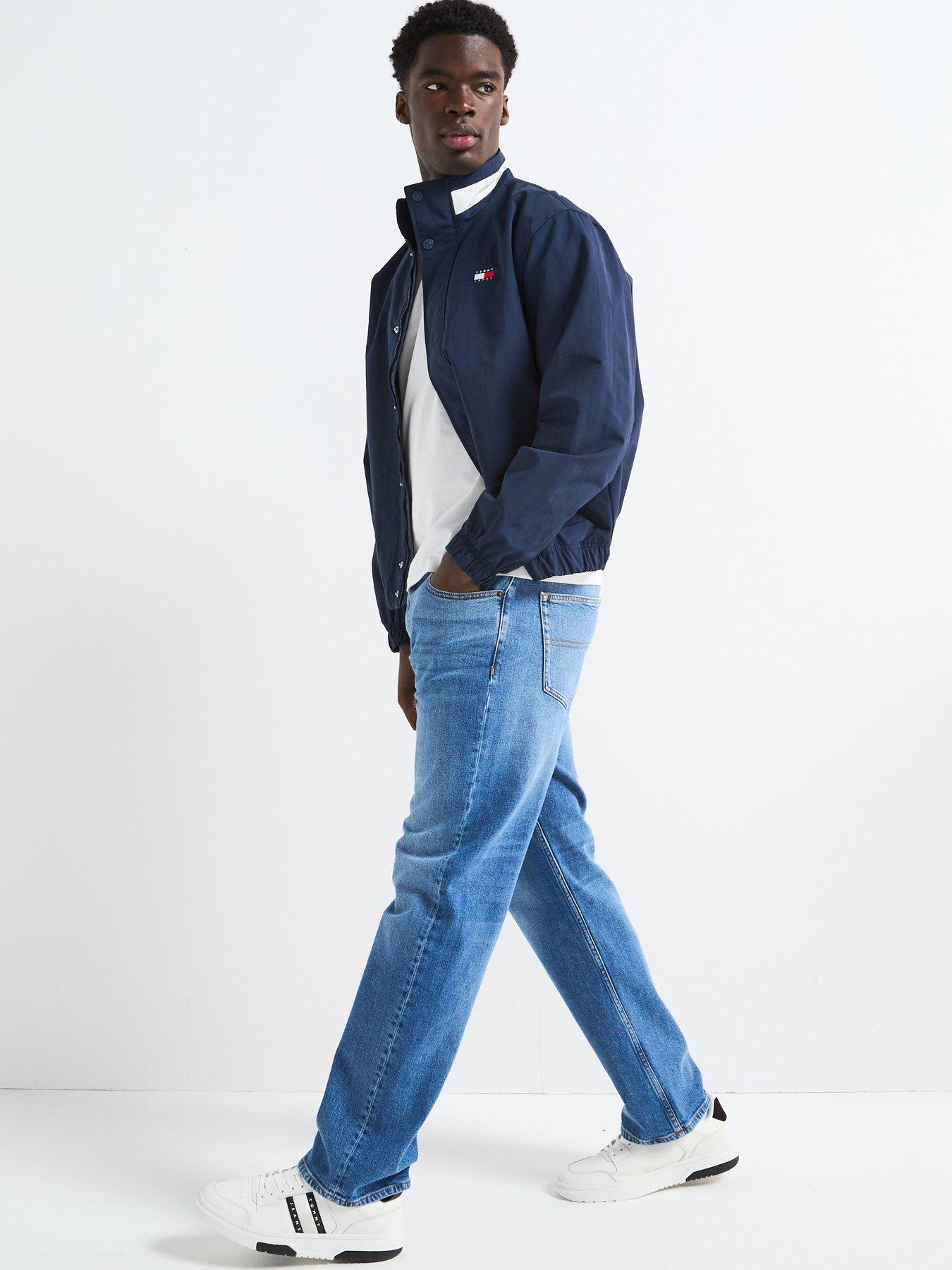  image of tommy-jeans-dna-collar-lightweight-jacket-navy