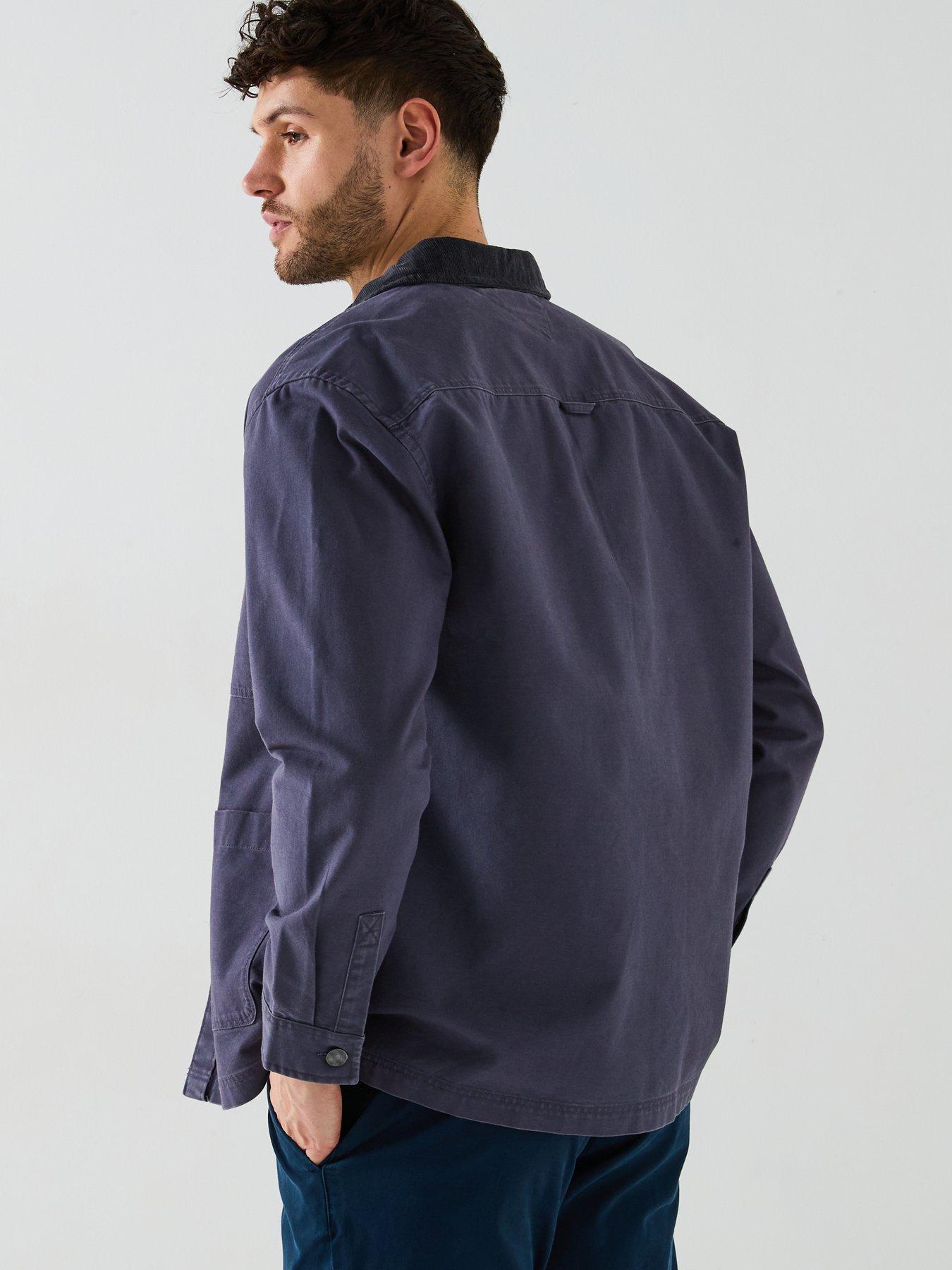  image of tommy-jeans-canvas-cord-overshirt-navyblack