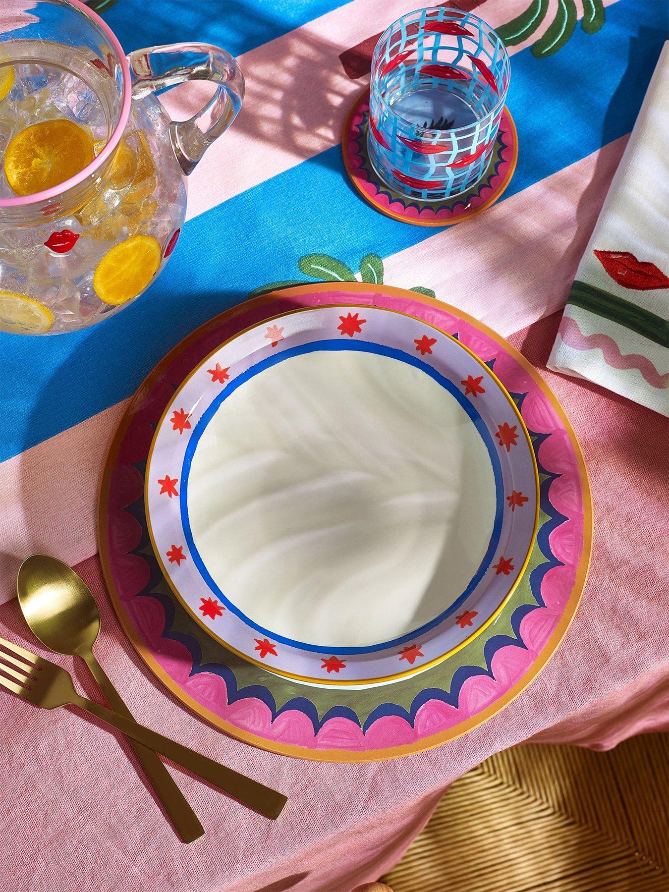  image of eleanor-bowmer-electric-coast-red-star-pasta-bowl-set-of-2