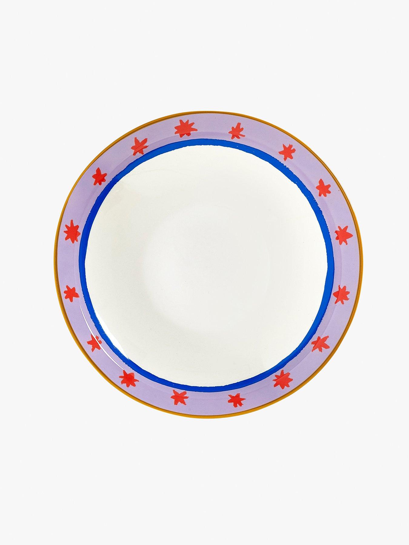  image of eleanor-bowmer-electric-coast-red-star-pasta-bowl-set-of-2