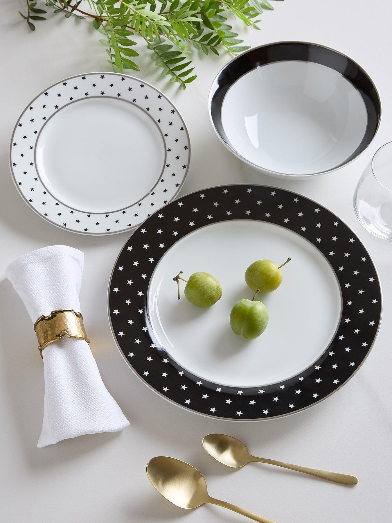 front image of waterside-white-amp-black-star-12-piece-dinner-set