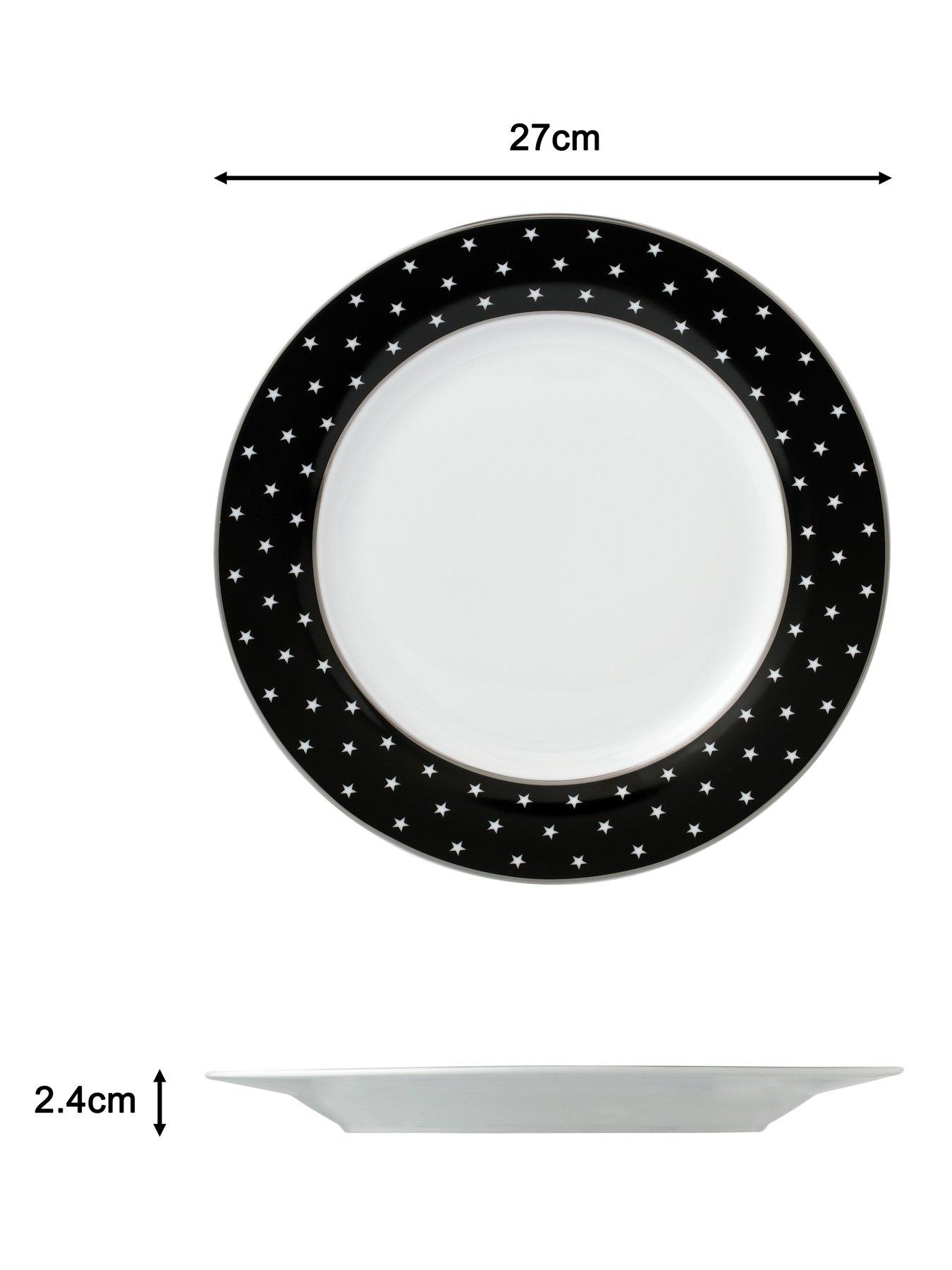 image of waterside-white-black-star-12-piece-dinner-set