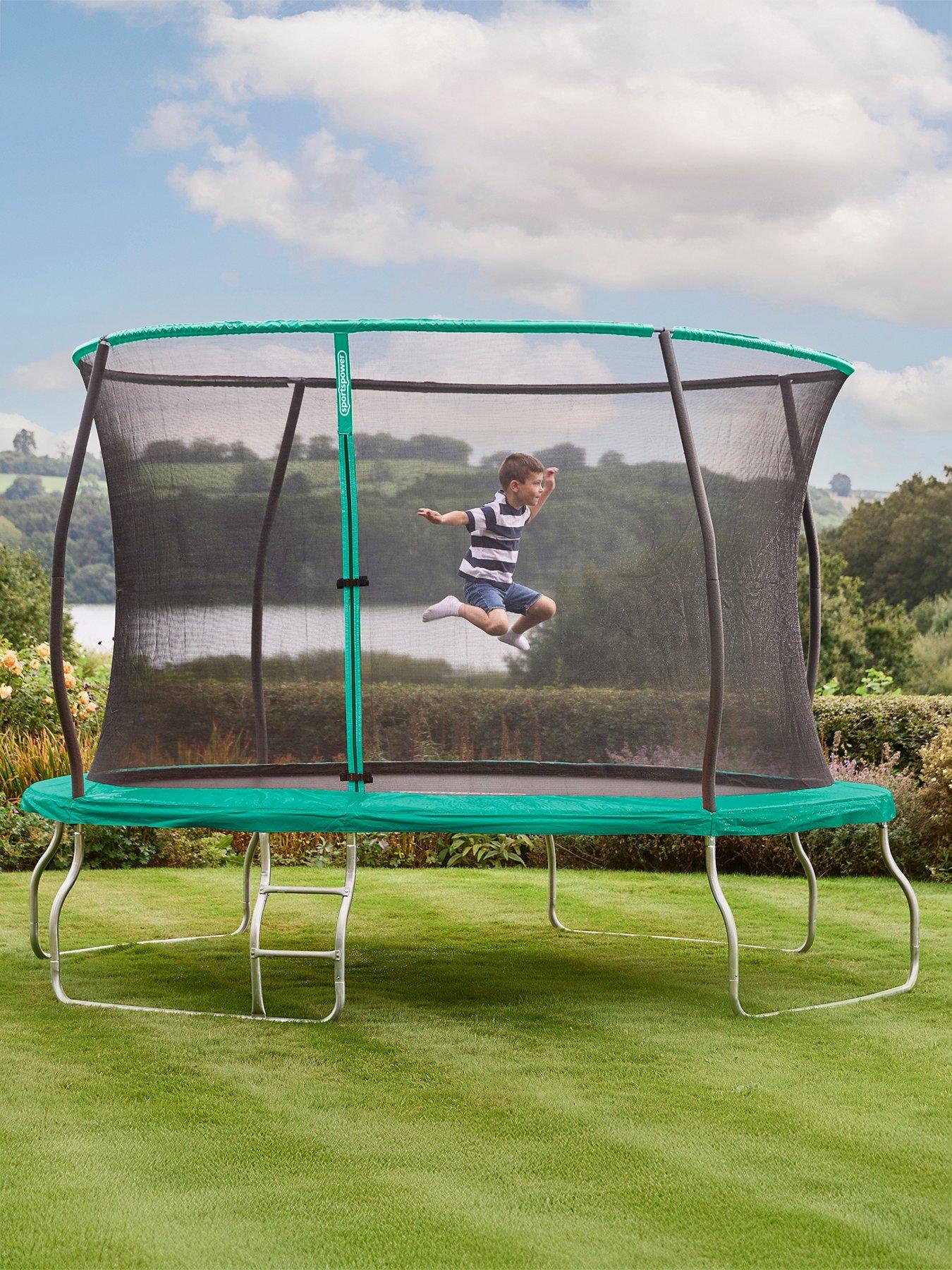 sportspower-12ft-trampoline-with-easi-store-folding-enclosure-ladder