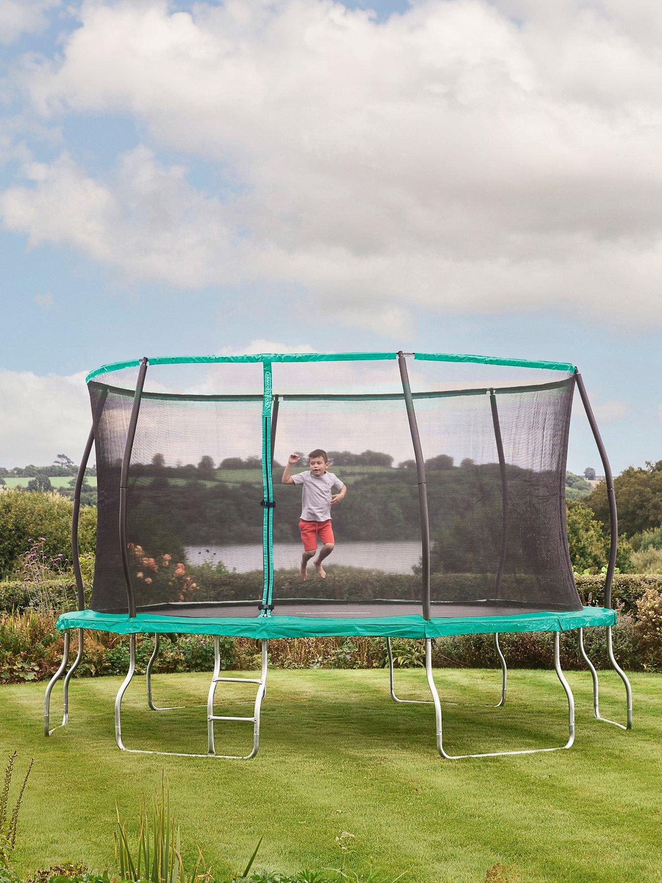 Sportspower 14ft Trampoline with Easi-Store Folding Enclosure