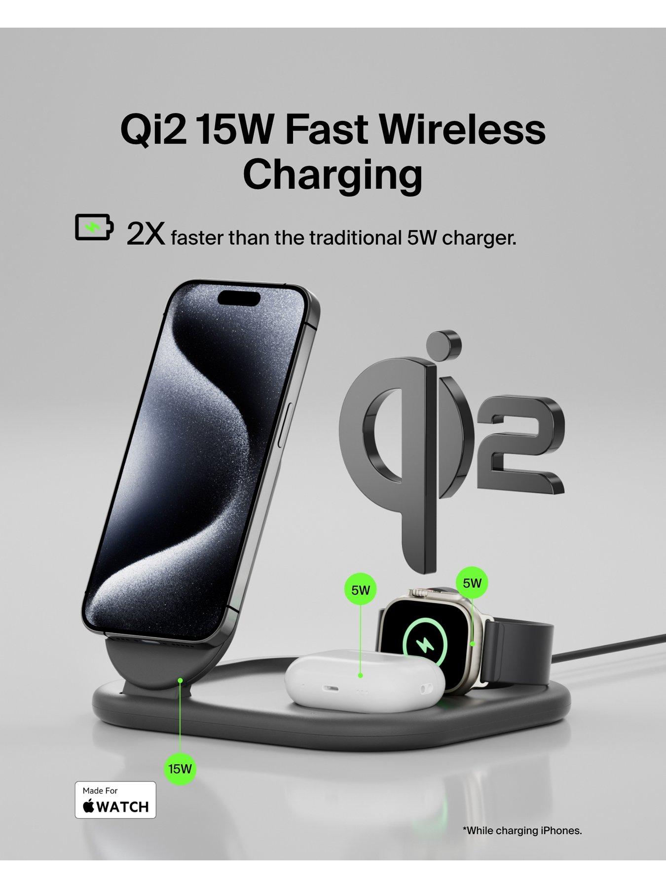  image of belkin-3-in-1-qi2-stand-black