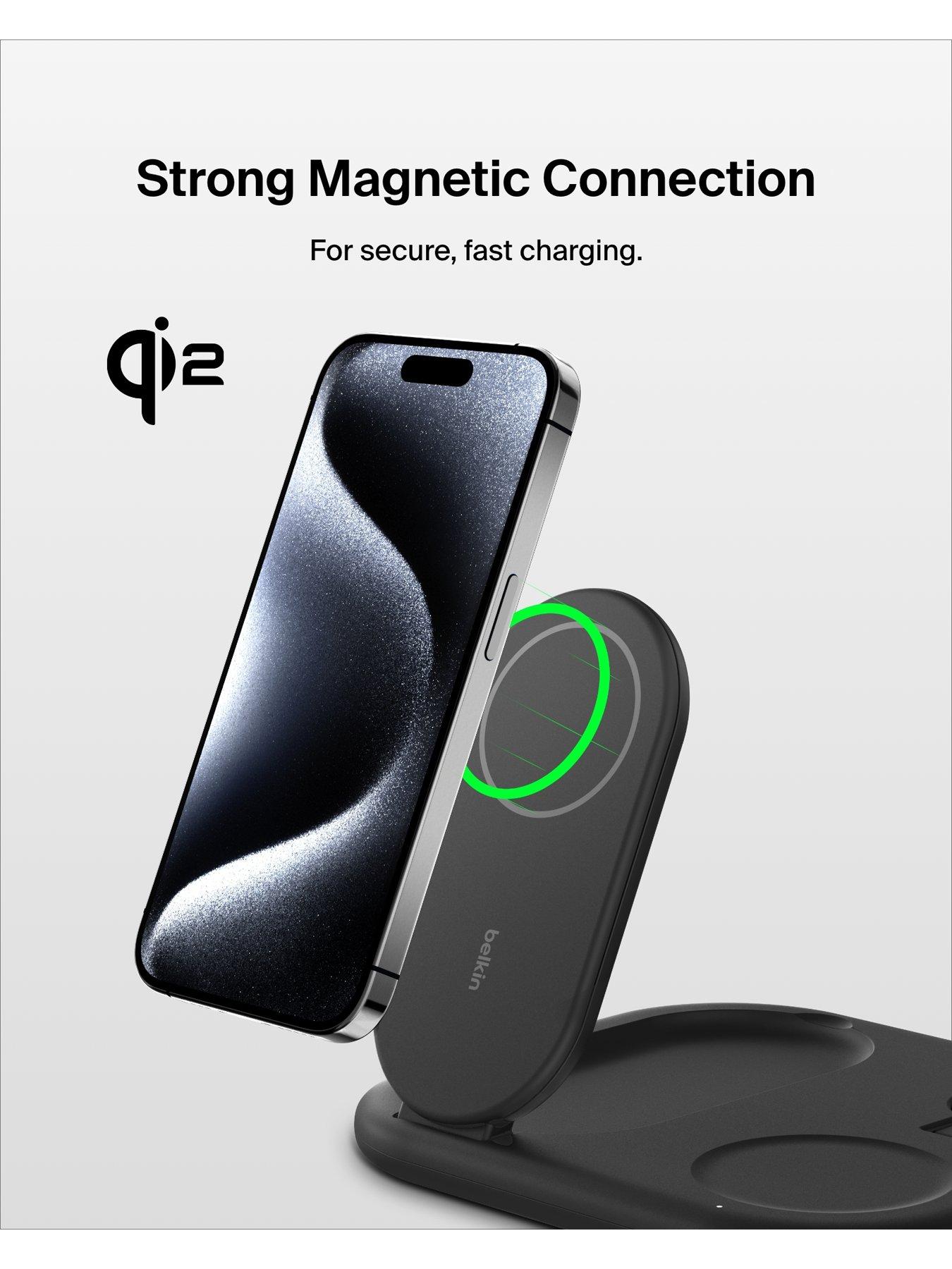  image of belkin-3-in-1-qi2-stand-black