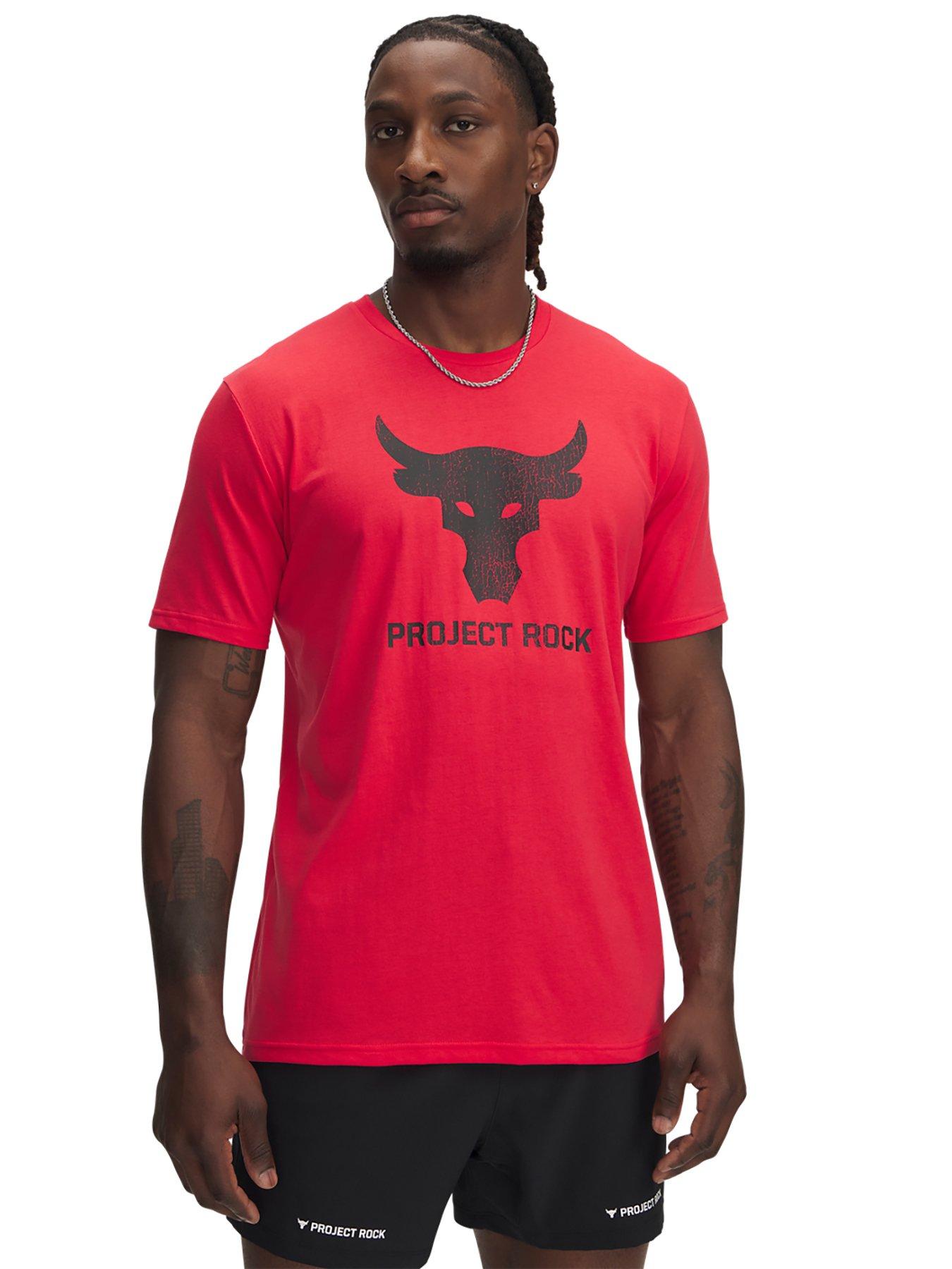 undefined Men's Training Project Rock Brahma Bull T-Shirt - Red