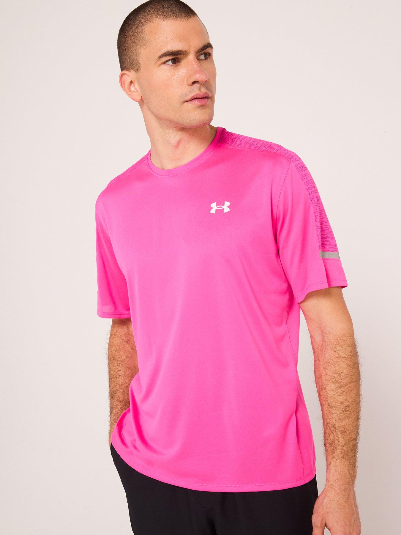 UNDER ARMOUR Mens Training Tech Utility T-Shirt Pink Littlewoods