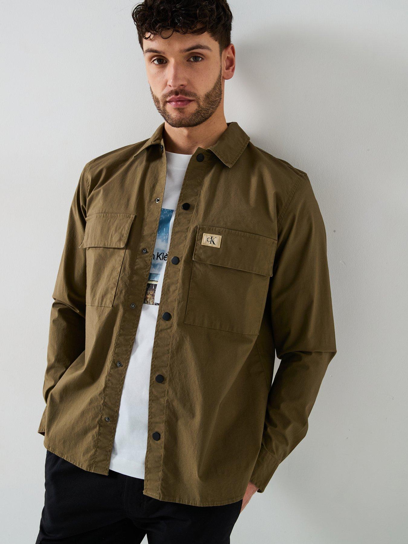 calvin-klein-jeans-double-pocket-overshirt-khaki