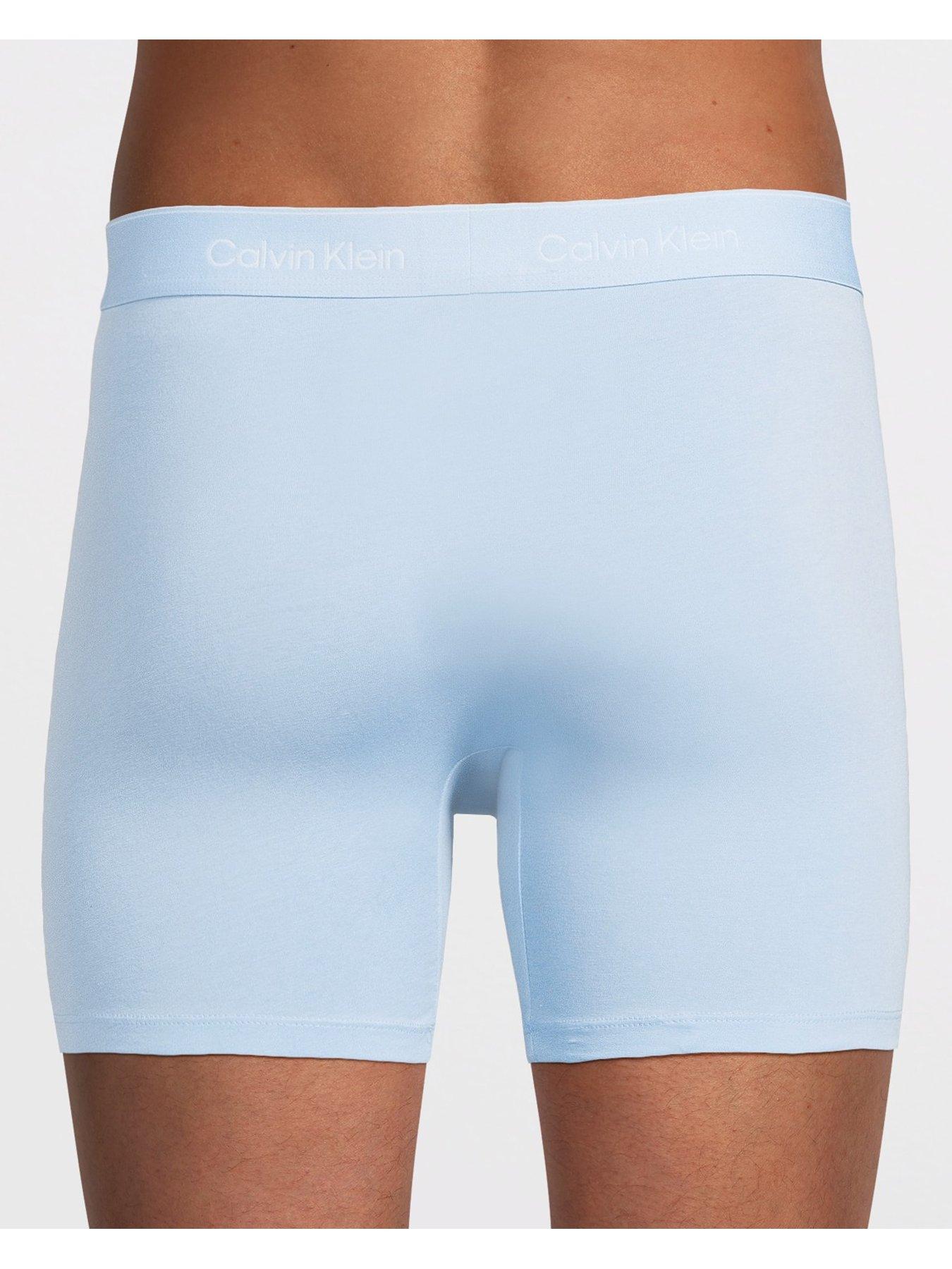 Image 3 of 4 of Calvin Klein ICON Cotton Stretch 3 Pack Boxer Briefs - Assorted