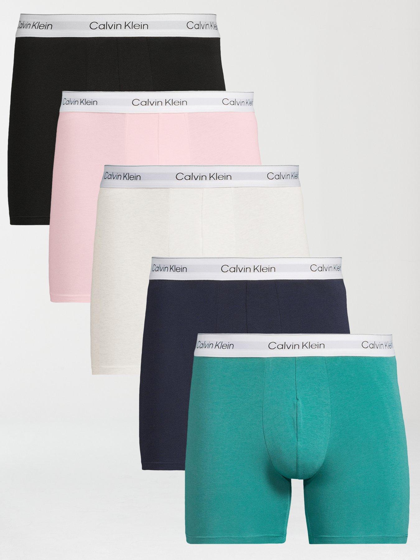 Image 1 of 3 of Calvin Klein 5 Pack Boxer Briefs - Assorted