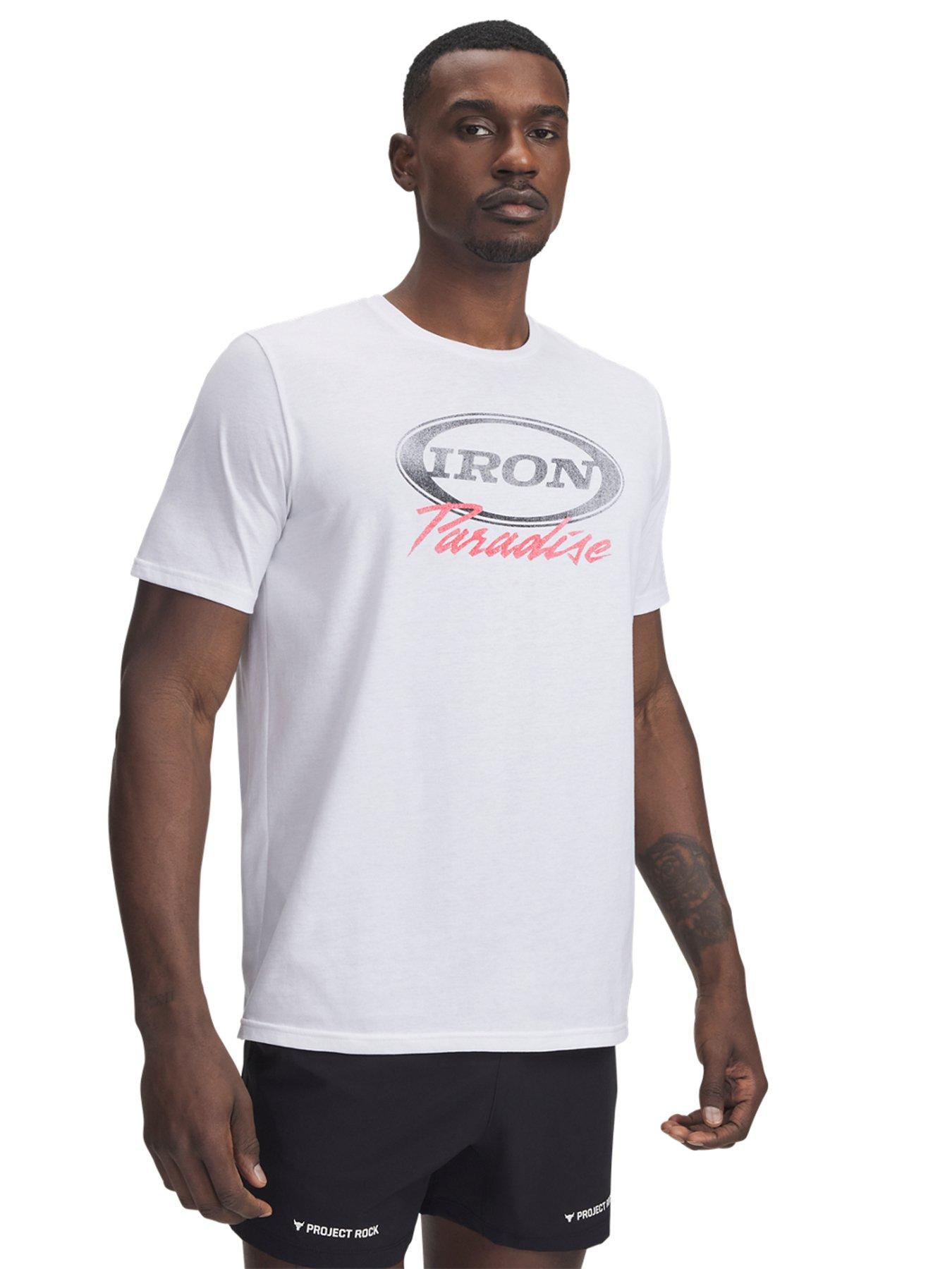 undefined Men's Training Project Rock Iron T-Shirt - White