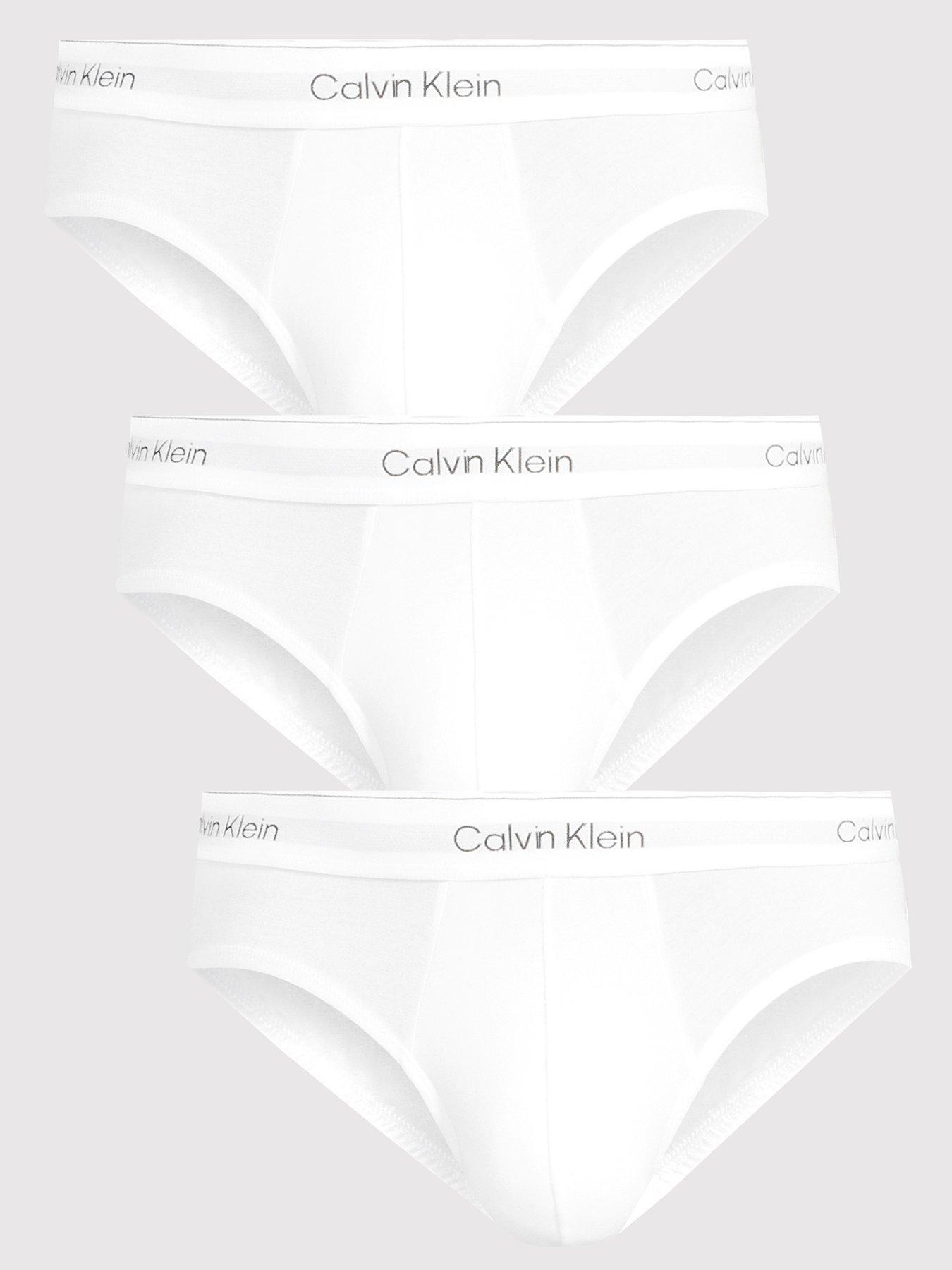 undefined Icon Cotton Stretch 3 Pack Hip Briefs - White