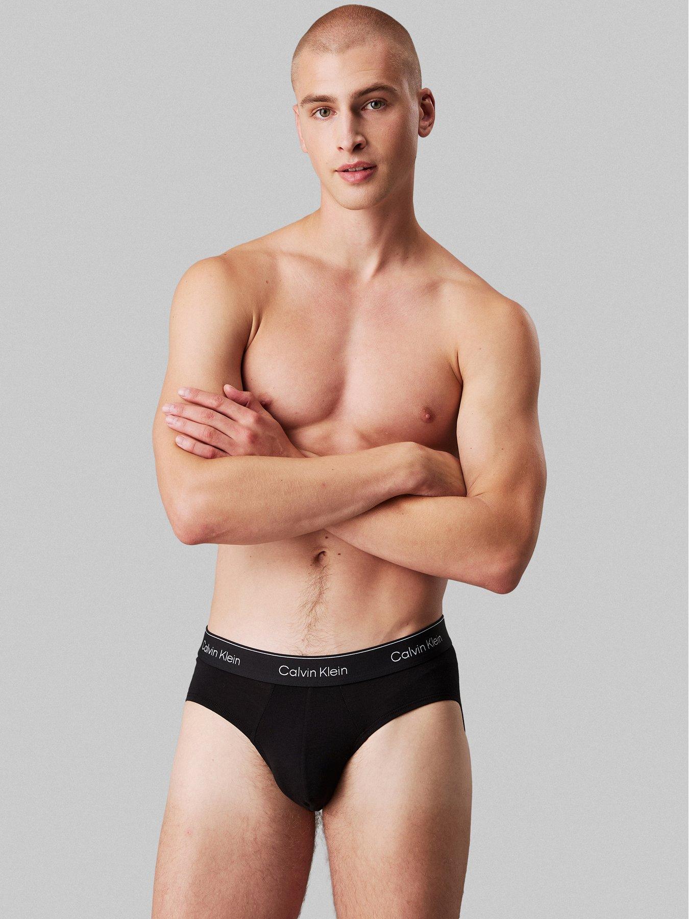 Image 2 of 4 of Calvin Klein ICON Cotton Stretch 3 Pack Hip Briefs - Assorted