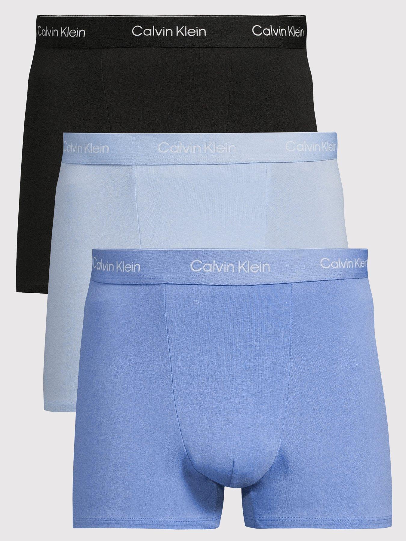 Image 1 of 3 of Calvin Klein ICON Cotton Stretch 3 Pack Trunks - Assorted