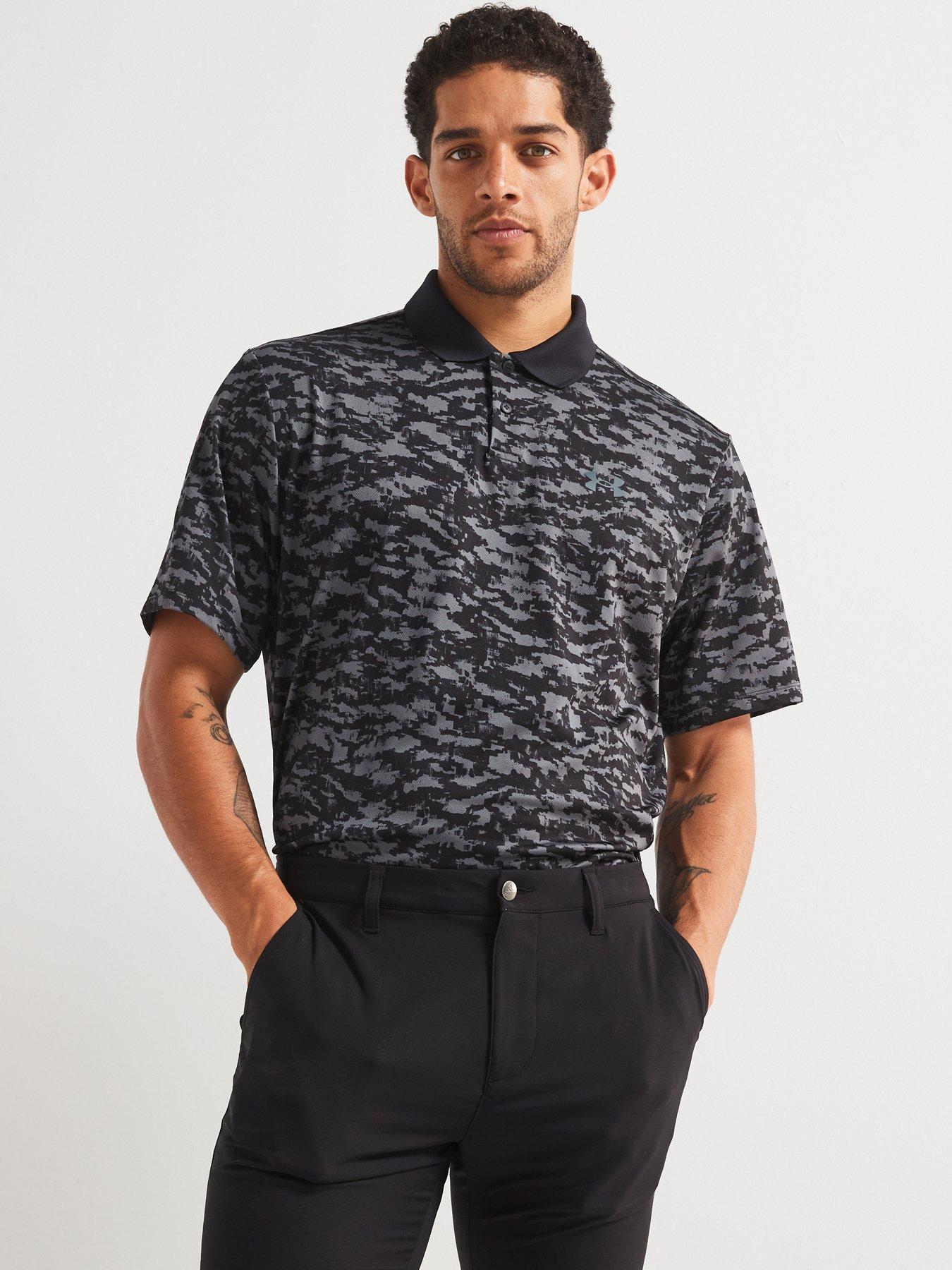 under-armour-mens-golf-matchplay-printed-polo-top-black