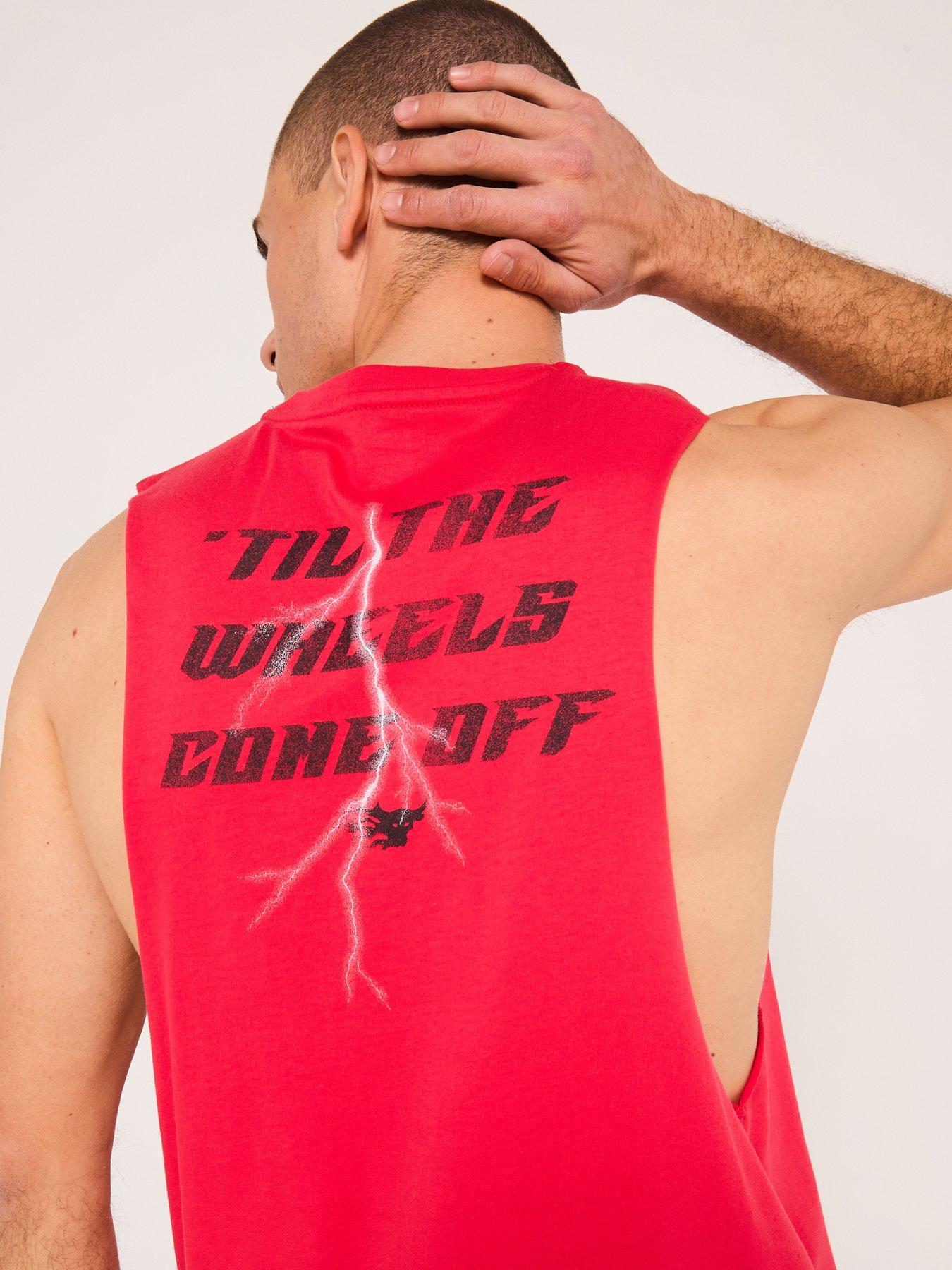  image of under-armour-mens-training-project-rock-tank-red