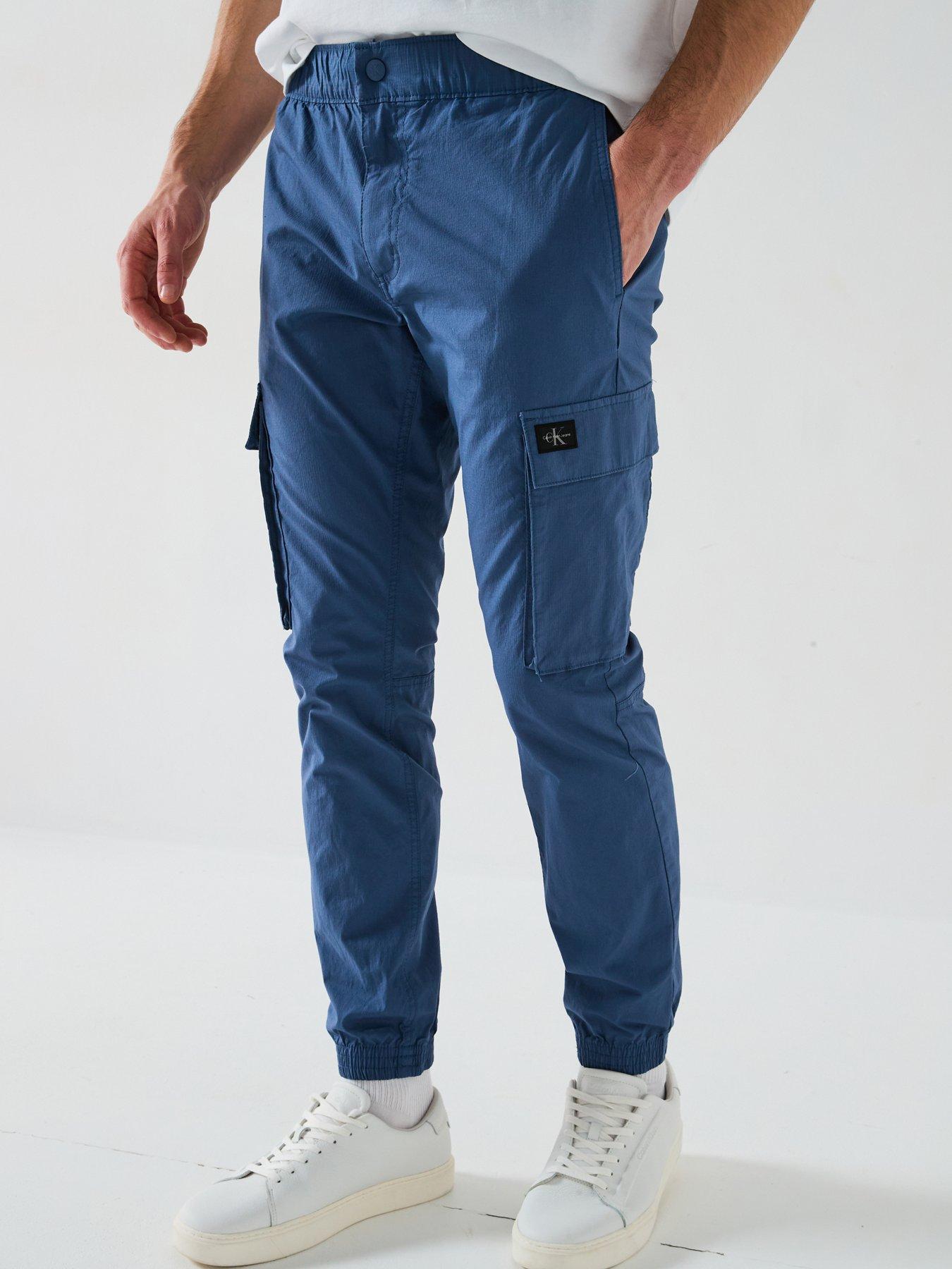 calvin-klein-jeans-skinny-logo-cargo-trousers-blue