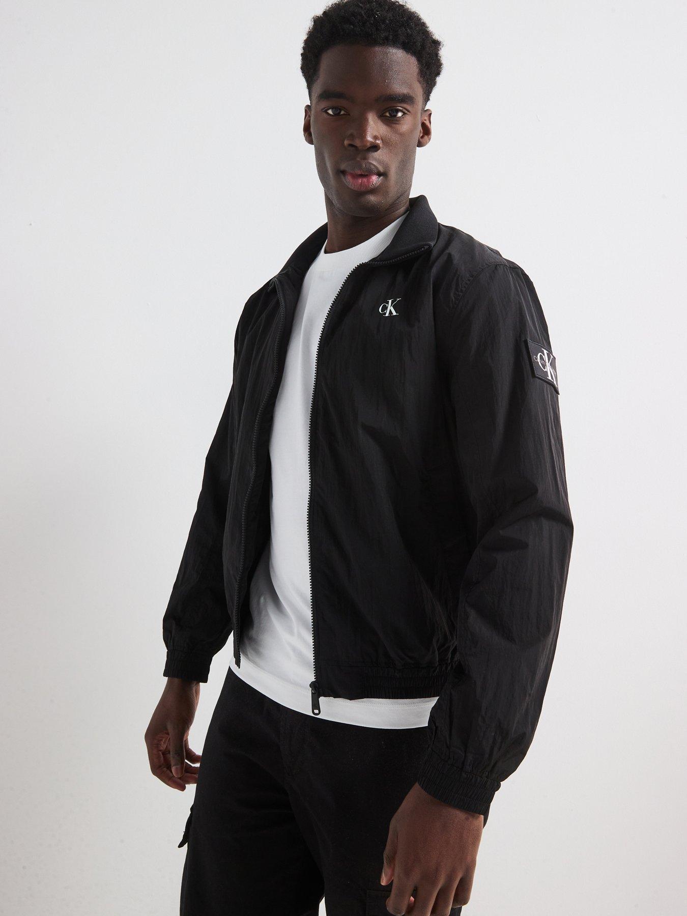 Image 1 of 4 of Calvin Klein Jeans Unpadded Harrington Jacket - Black