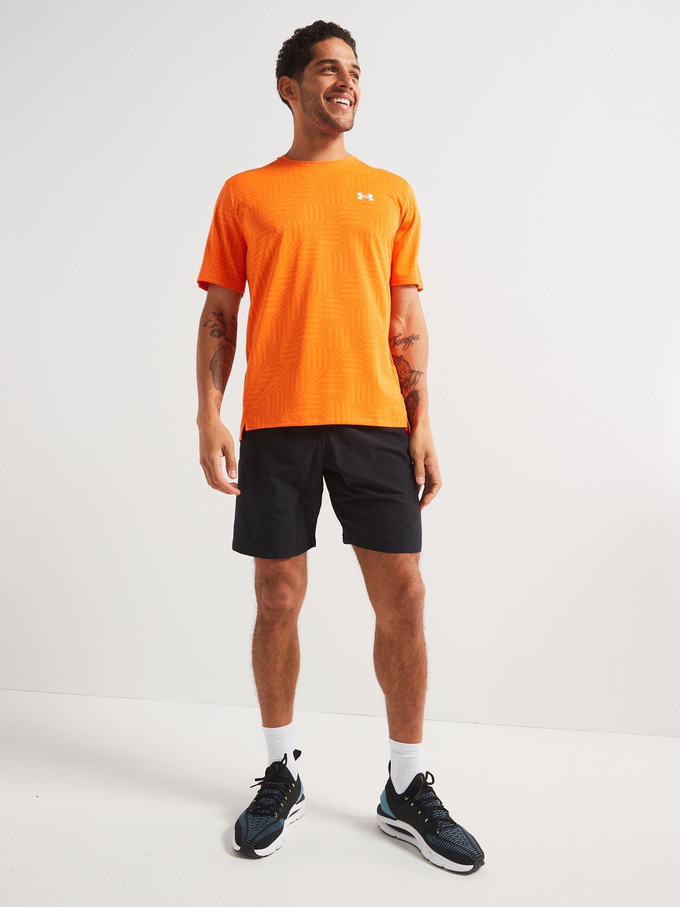 image of under-armour-mens-training-tech-woven-wordmark-shorts-black