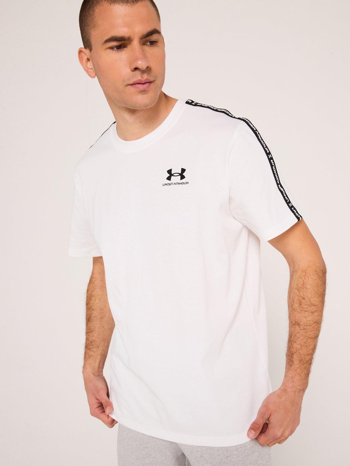  image of under-armour-mens-training-icon-heavyweight-taping-t-shirt-white