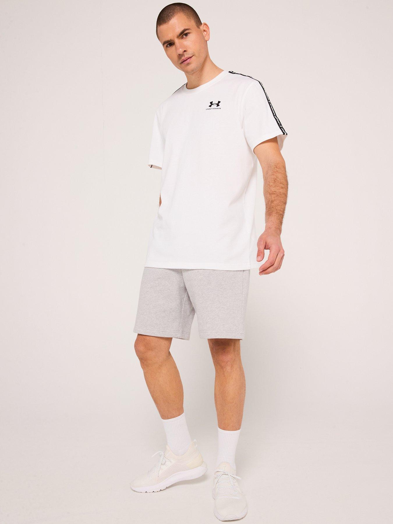  image of under-armour-mens-training-icon-heavyweight-taping-t-shirt-white
