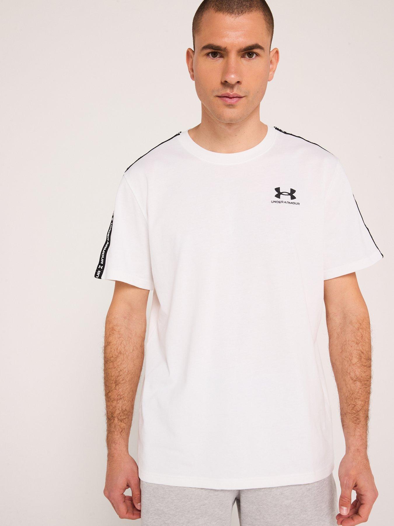  image of under-armour-mens-training-icon-heavyweight-taping-t-shirt-white