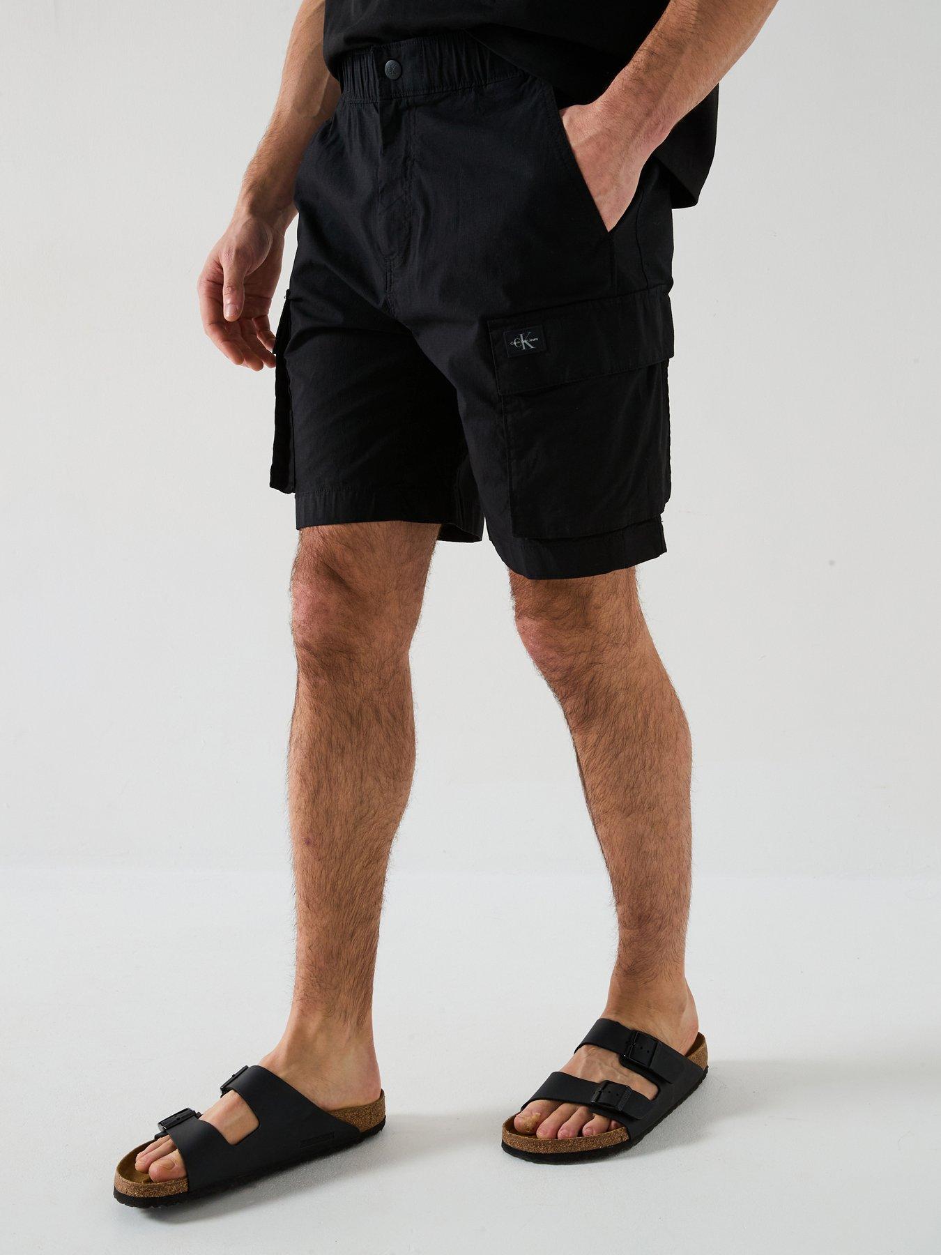 calvin-klein-jeans-washed-cargo-short-cargo-shorts-black