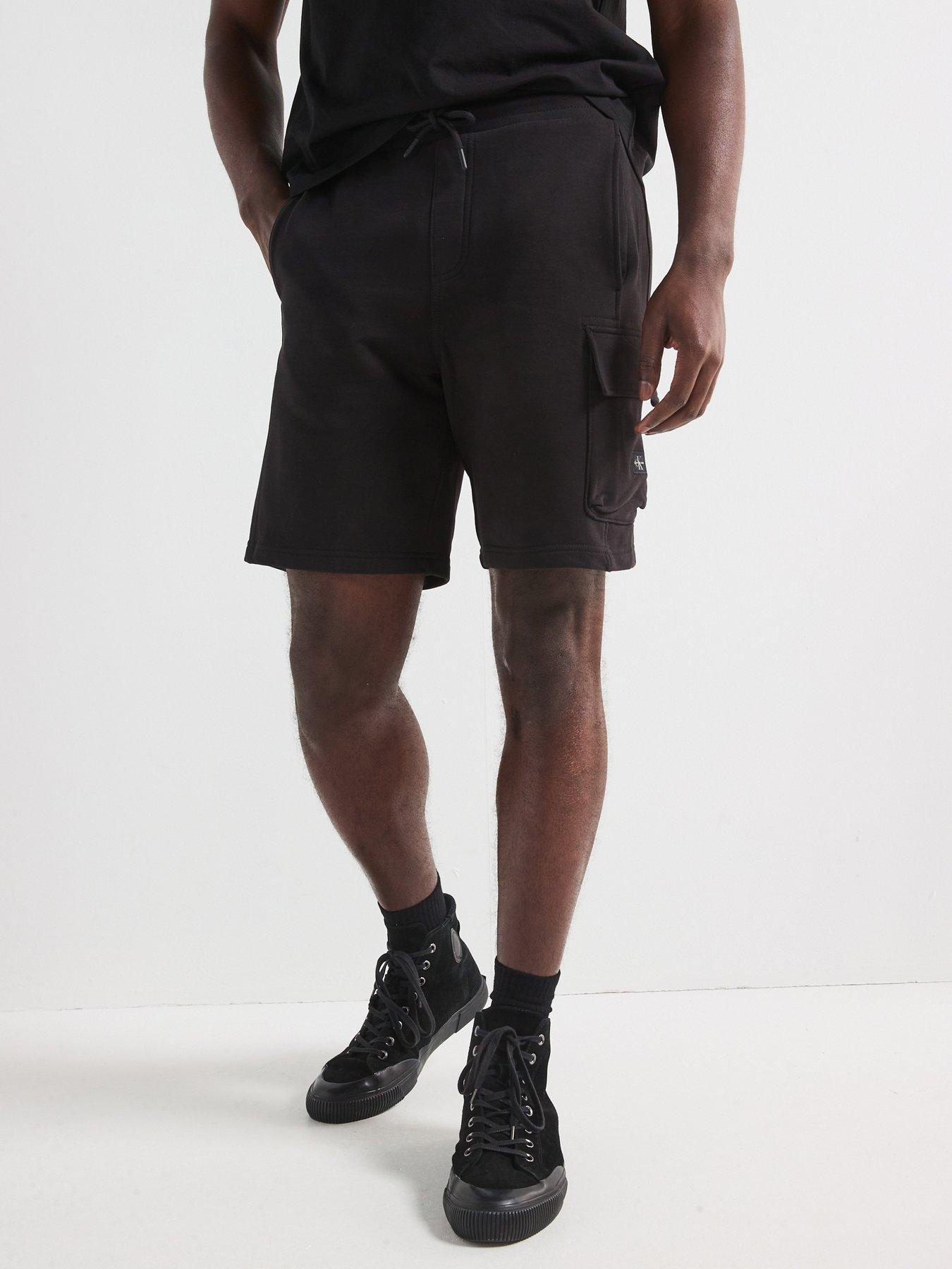 calvin-klein-jeans-woven-label-short-sweat-shorts-black