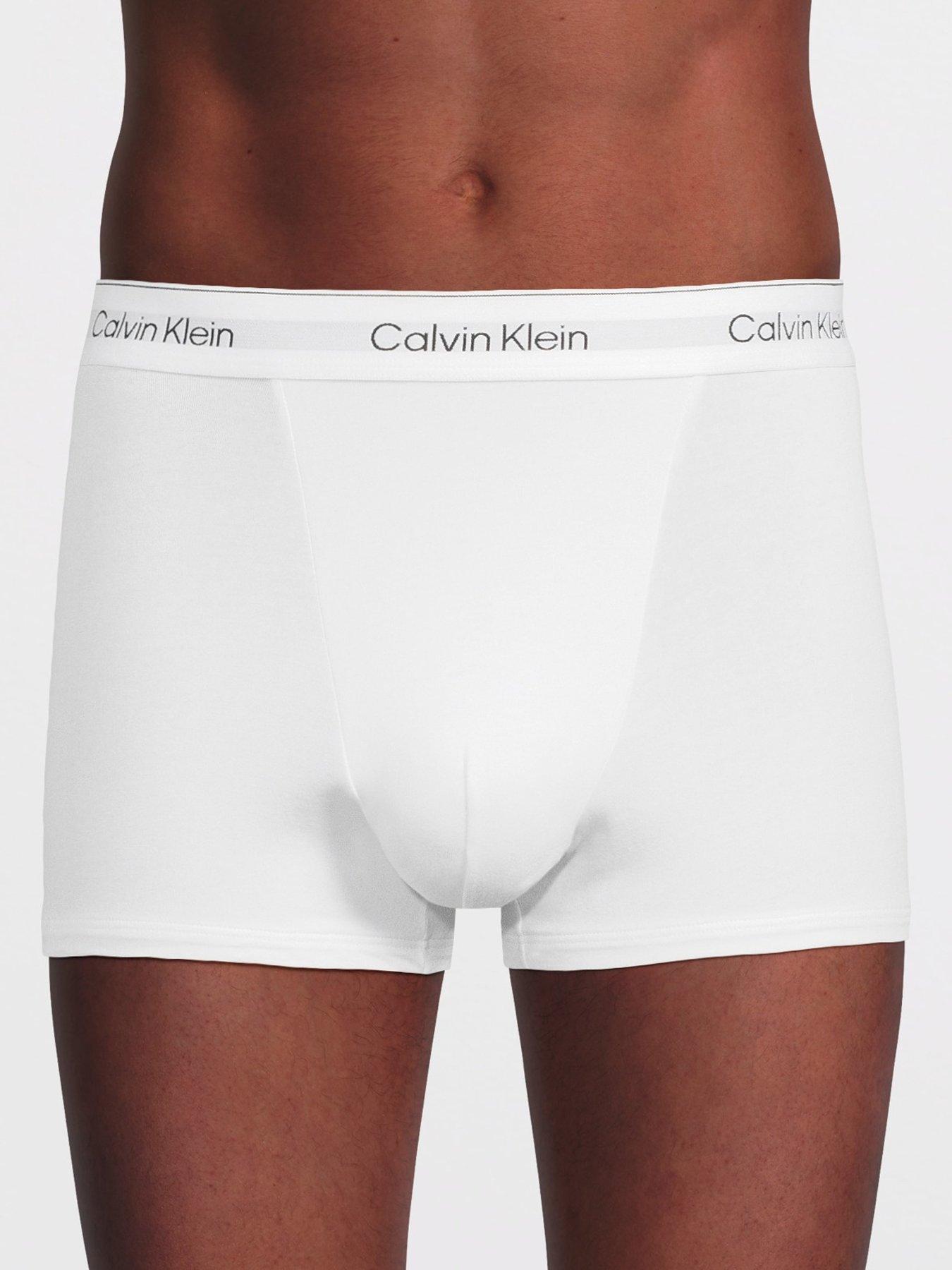 stillFront image of calvin-klein-icon-cotton-stretch-3-pack-trunks-white