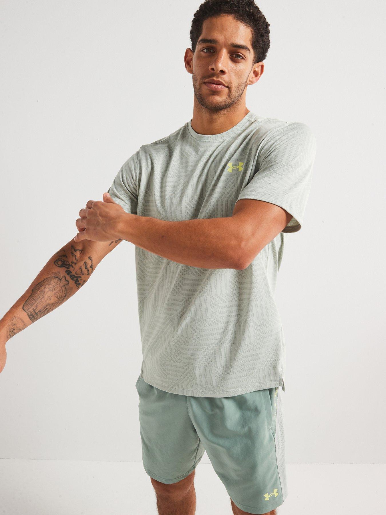 under-armour-mens-training-tech-vent-geotessa-t-shirt-green
