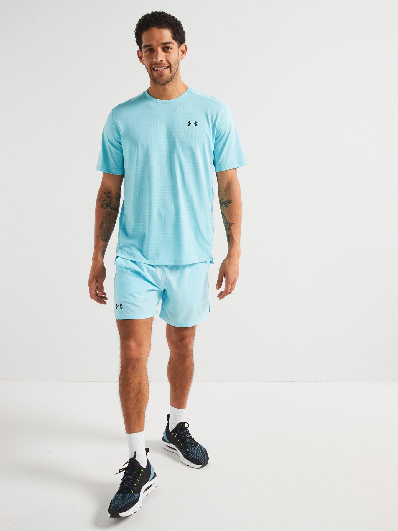  image of under-armour-mens-training-tech-vent-geotessa-t-shirt-blue