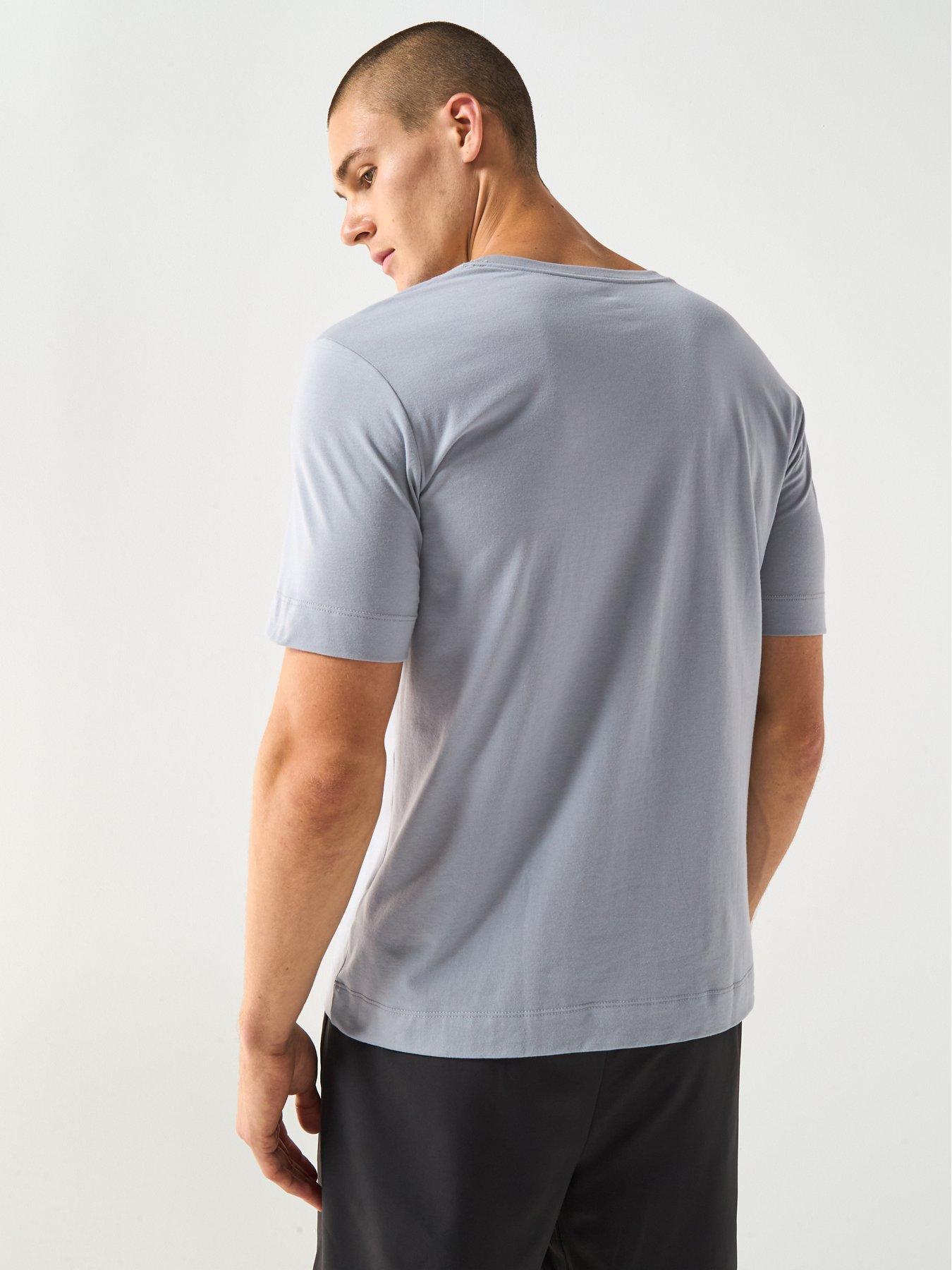 Image 2 of 4 of Calvin Klein Sport CK Sport Poly Logo T-shirt - Grey
