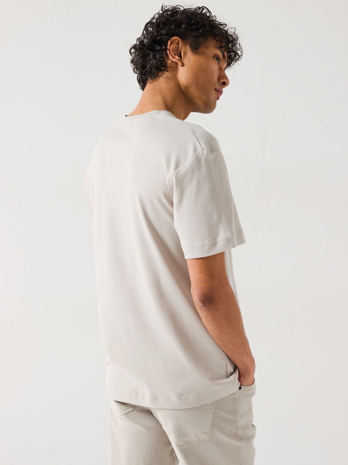  image of calvin-klein-tech-interlock-t-shirt-light-natural