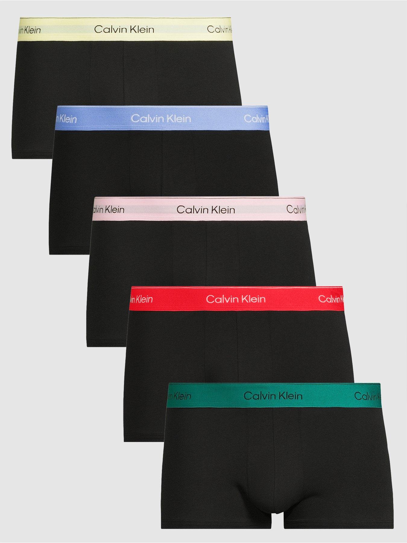 undefined 5 Pack Low Rise Trunks - Black
