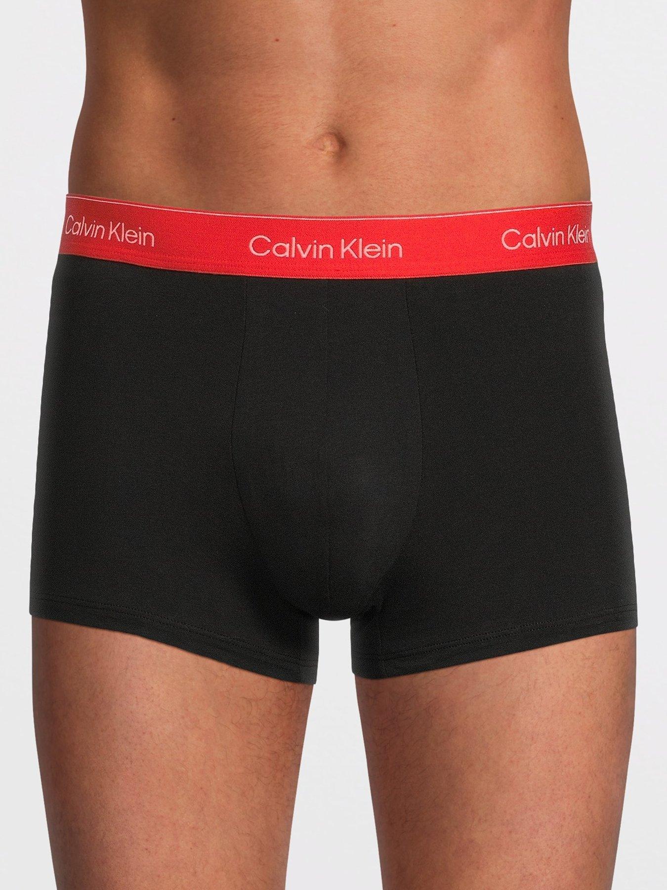  image of calvin-klein-icon-cotton-stretch-3-pack-boxer-trunks-assorted