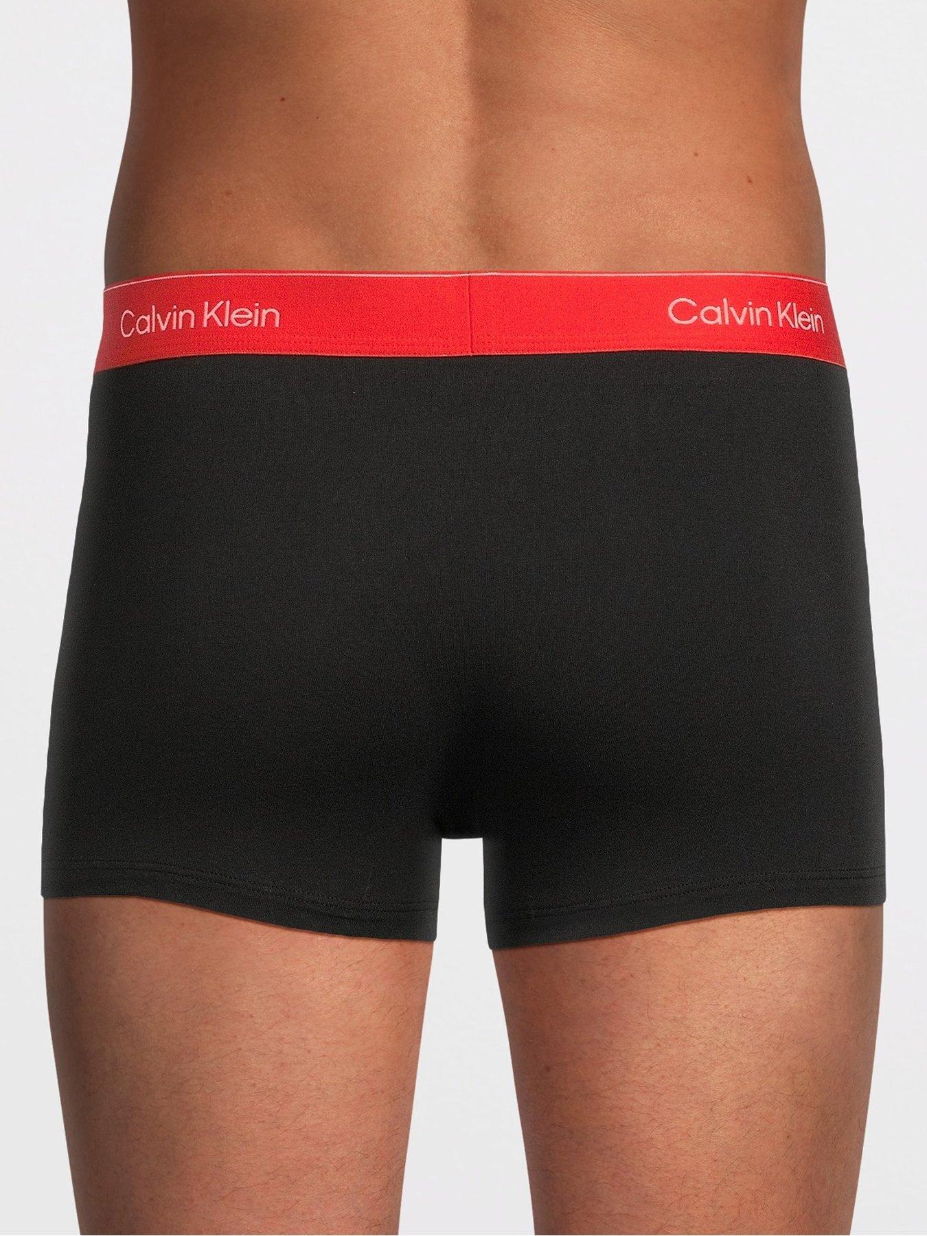  image of calvin-klein-icon-cotton-stretch-3-pack-boxer-trunks-assorted