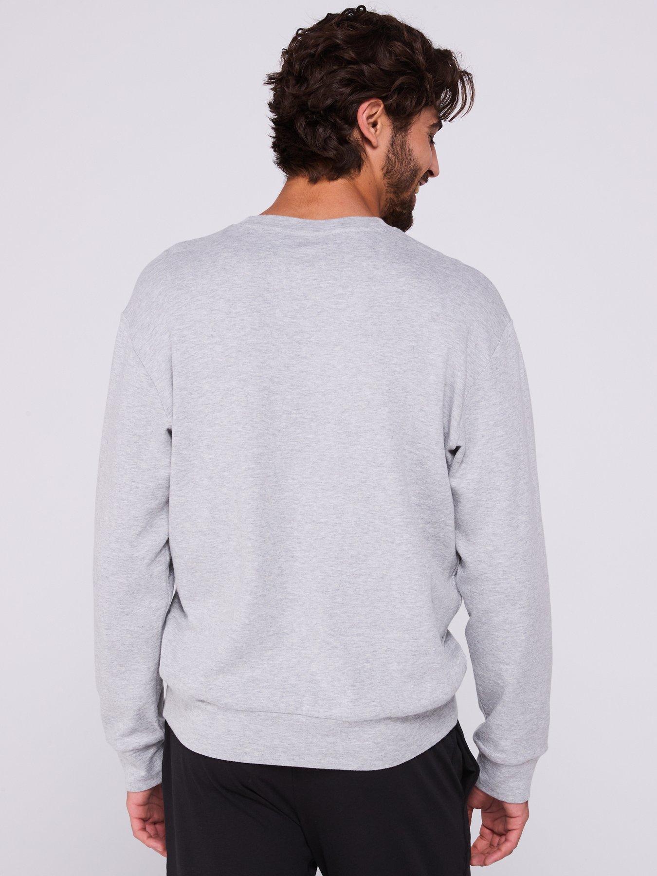  image of calvin-klein-ls-lounge-top-grey