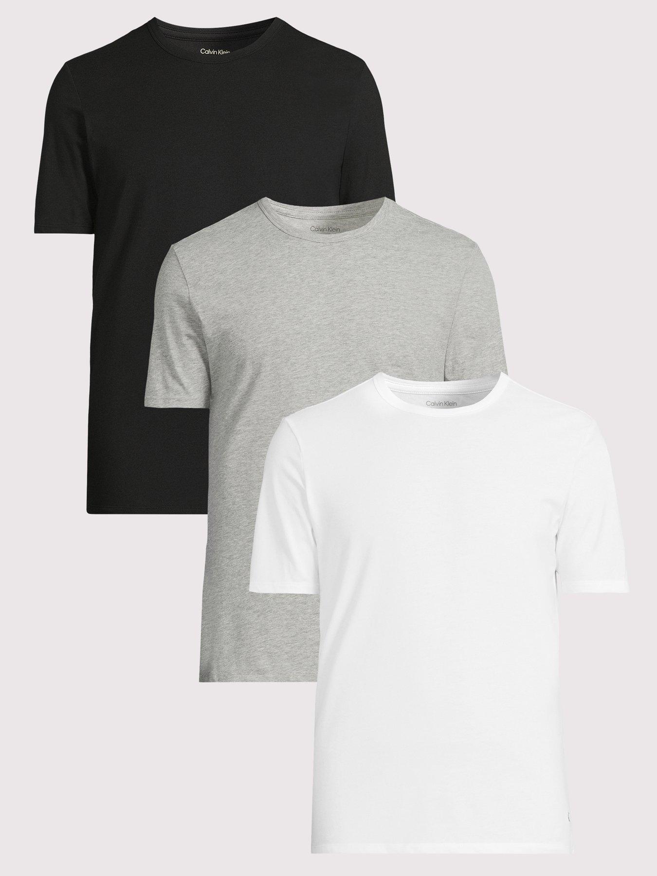 Calvin Klein Loungewear 3 Pack Microfibre T-Shirts - Multi