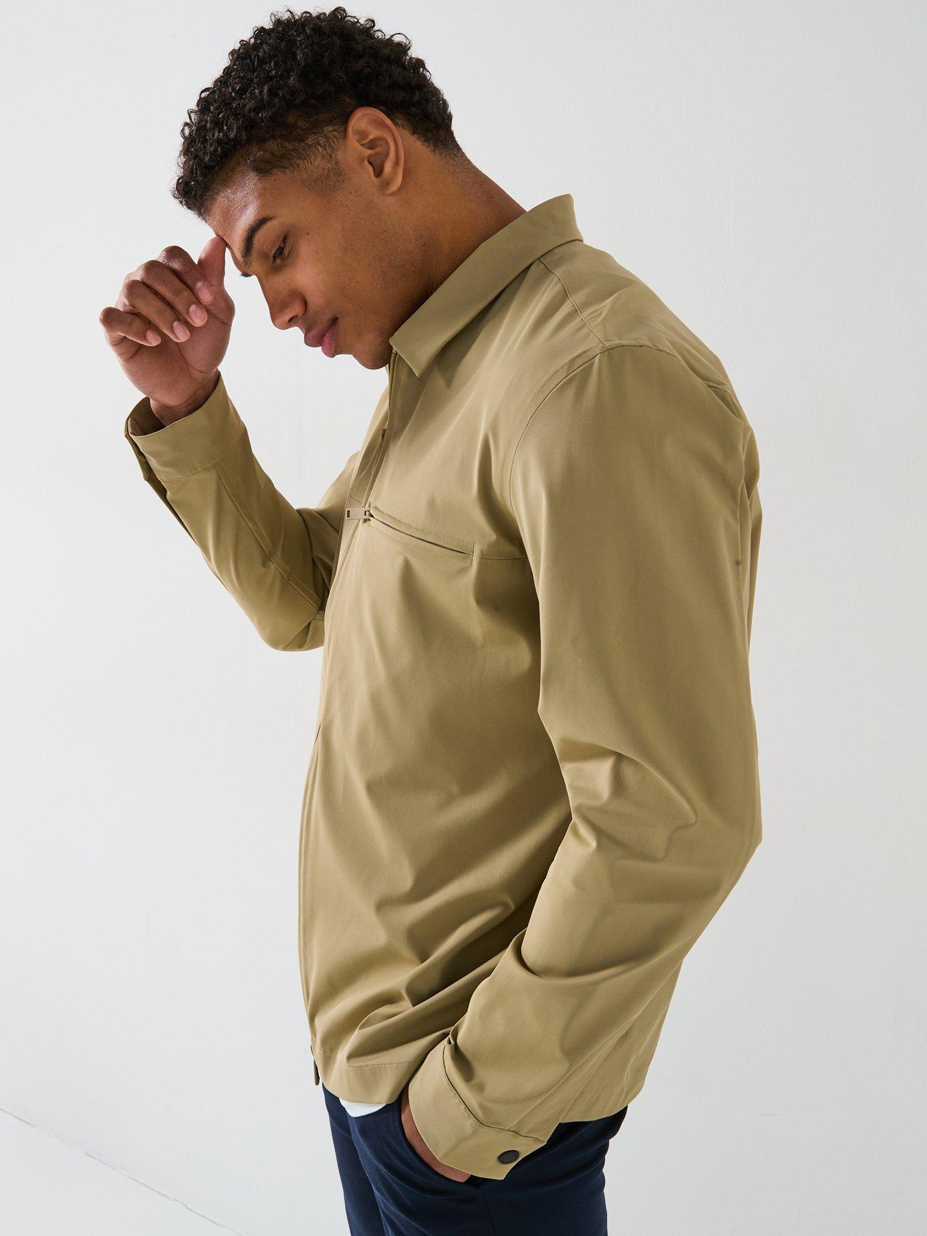  image of calvin-klein-nylon-stretch-technical-overshirt-natural