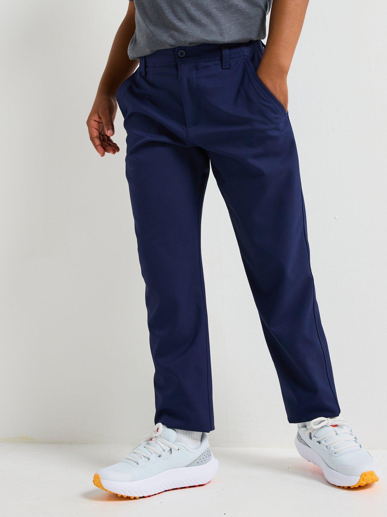  image of under-armour-junior-boys-golf-matchplay-pant-navy