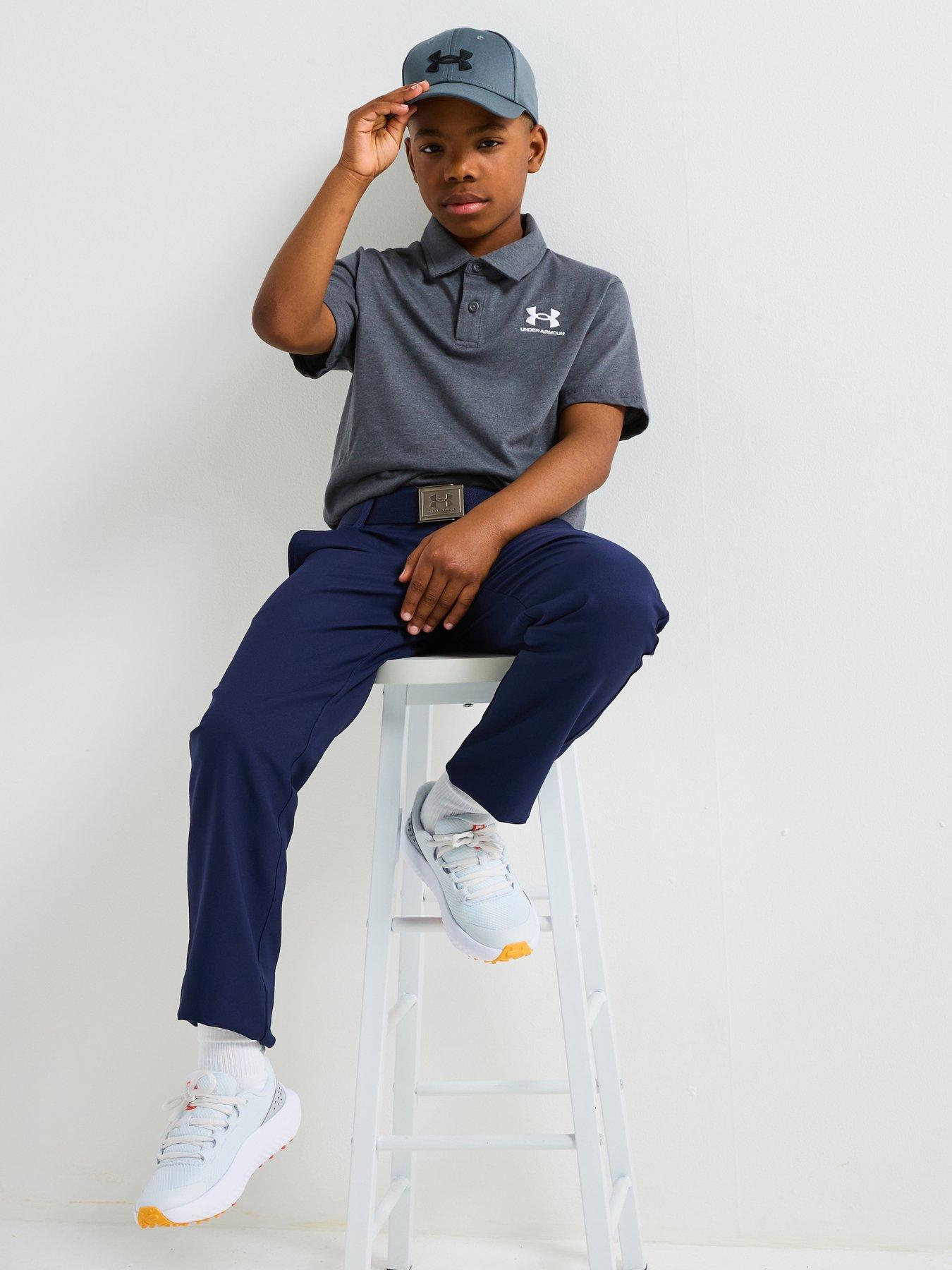  image of under-armour-junior-boys-golf-matchplay-pant-navy