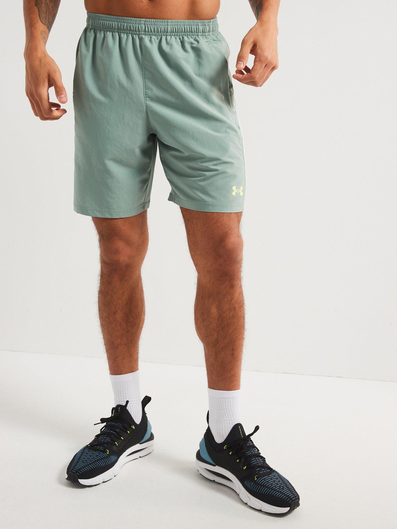 undefined Mens Training Tech Utility Shorts - Green