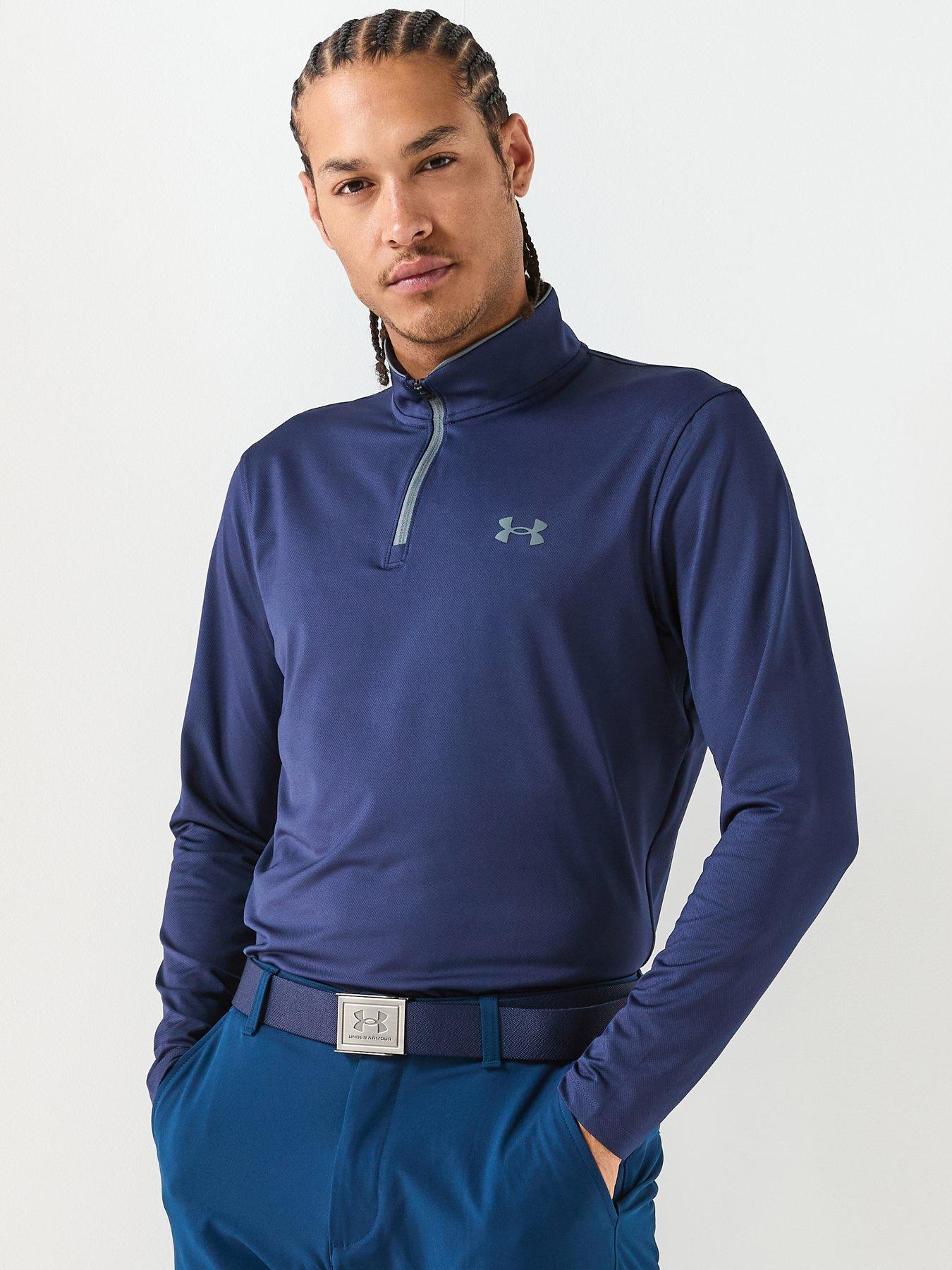 UNDER ARMOUR Mens Golf Matchplay 1/4 Zip Top - Navy