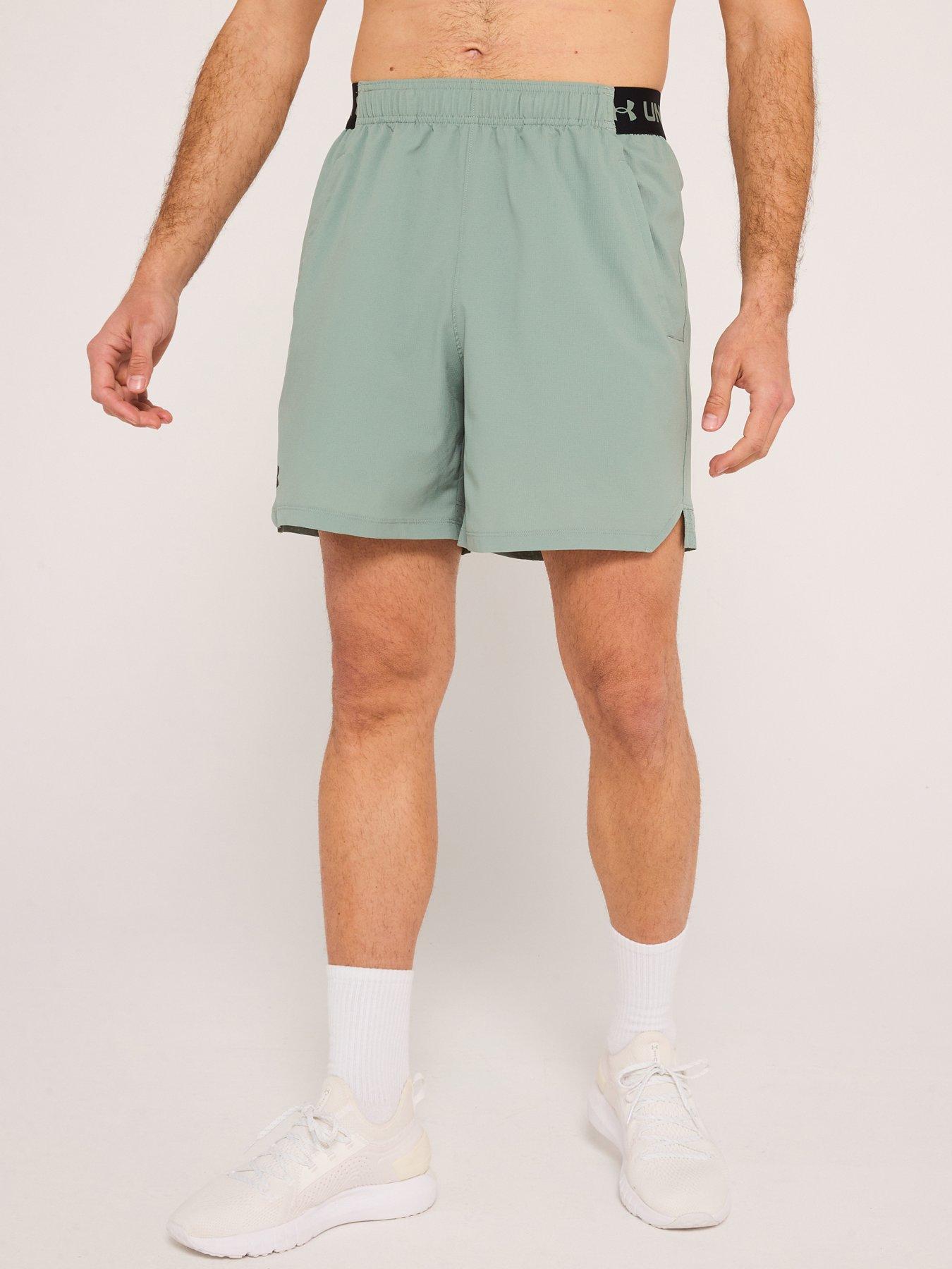  image of under-armour-mens-training-vanish-woven-6-inch-shorts-green