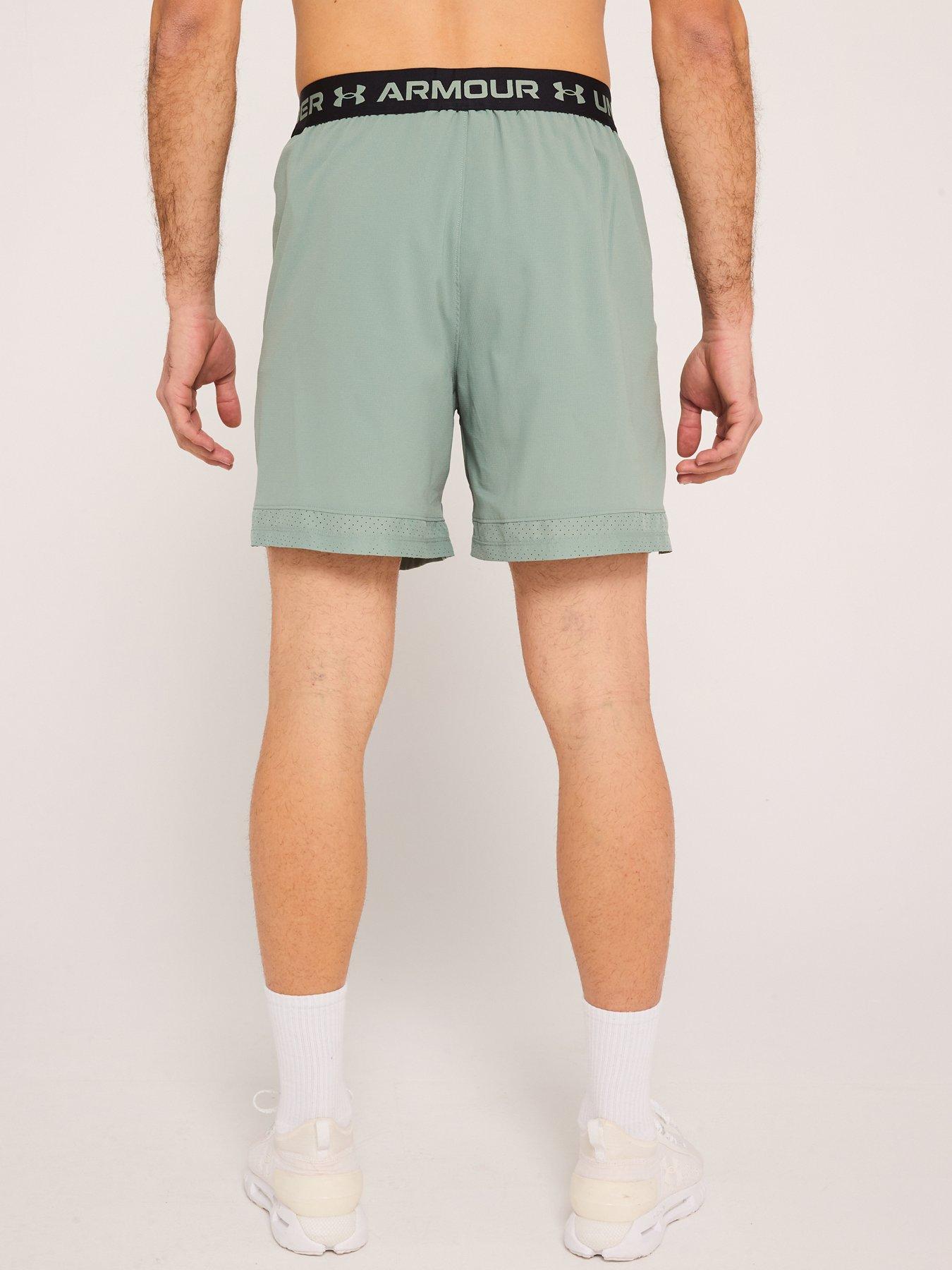  image of under-armour-mens-training-vanish-woven-6-inch-shorts-green
