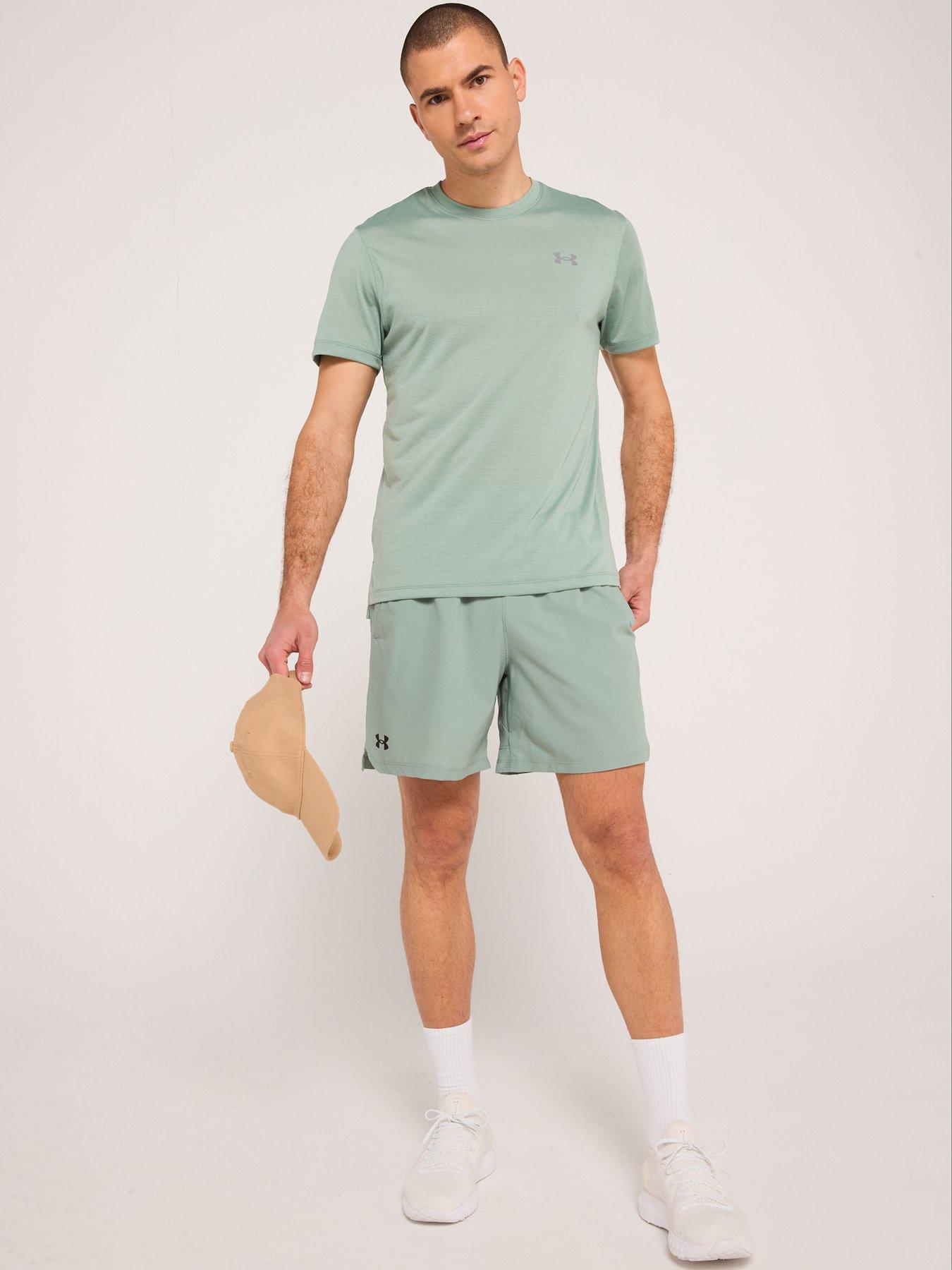 image of under-armour-mens-training-vanish-woven-6-inch-shorts-green