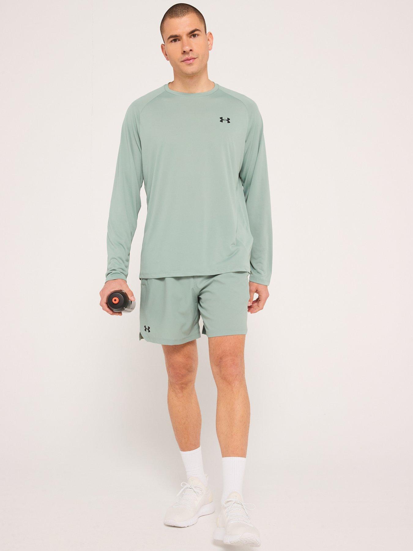  image of under-armour-mens-training-vanish-woven-6-inch-shorts-green