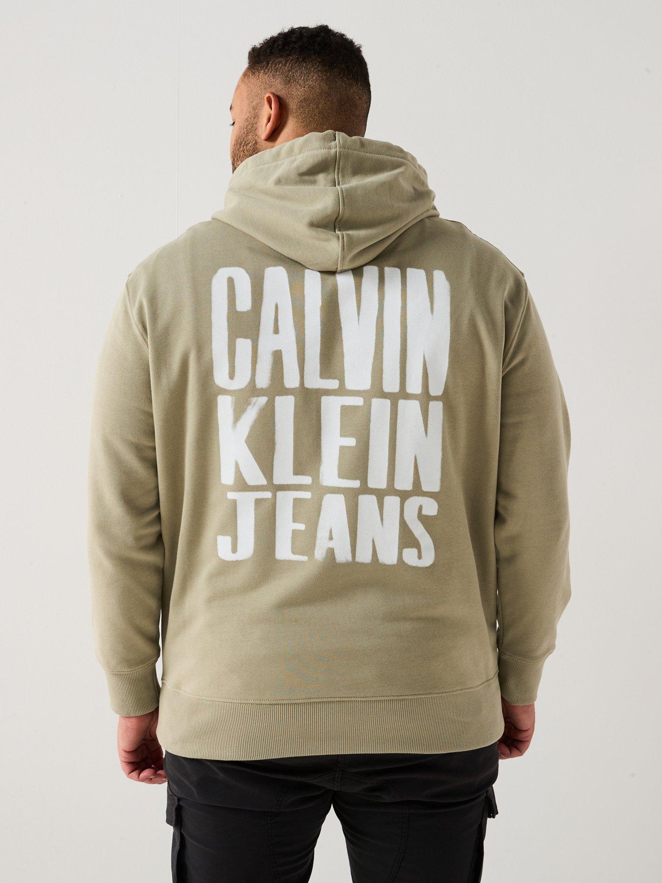 undefined Plus Painted Hoodie - Khaki