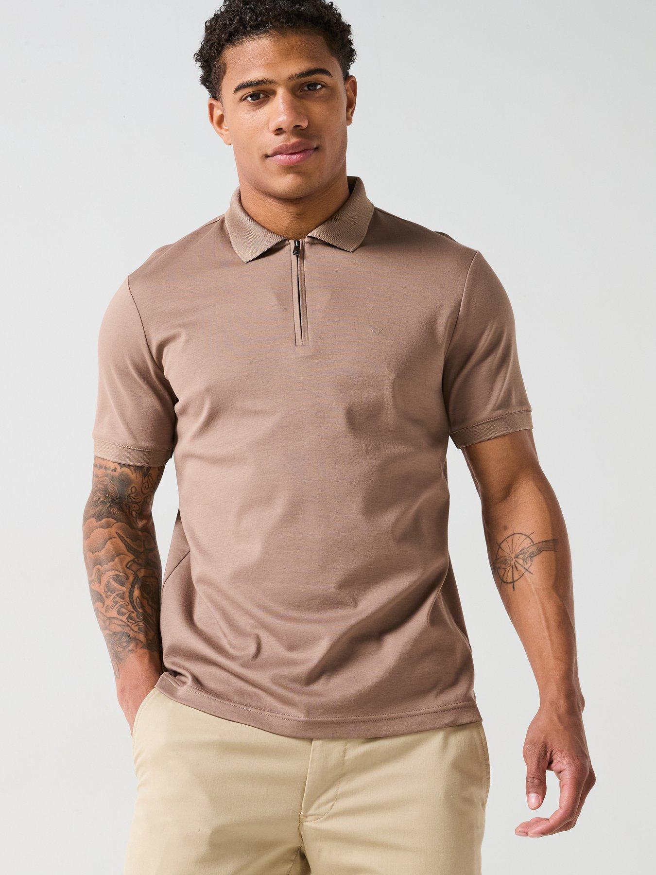 calvin-klein-liquid-touch-welt-zipped-polo-shirt-light-brown